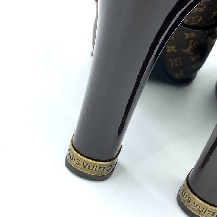 Louis Vuitton Louis Vuitton Monogram Block Heel Knee-High Boots Size US 7 / IT 37 - 9 Thumbnail