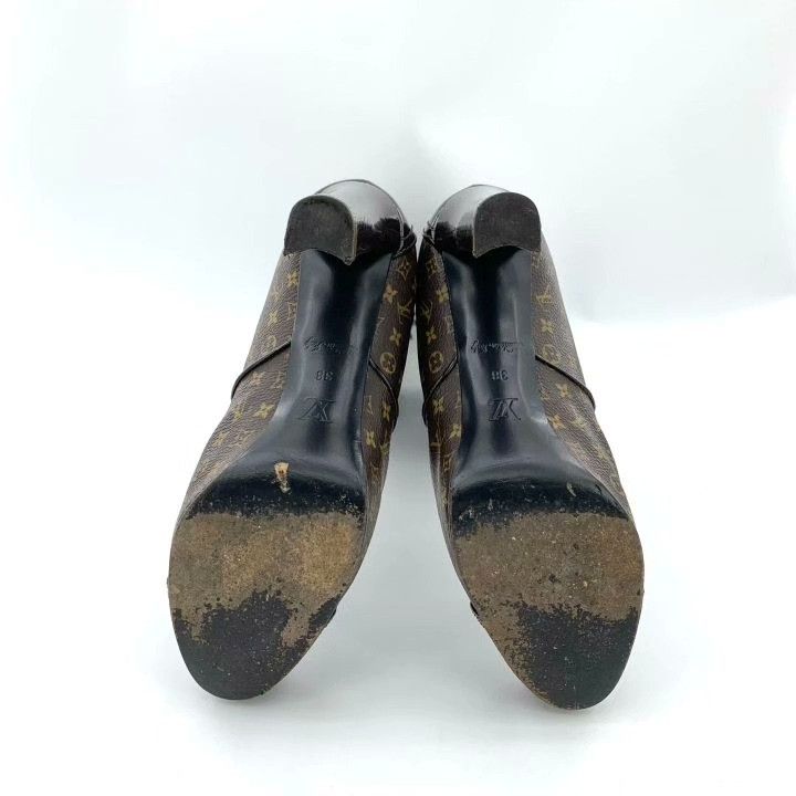 Louis Vuitton Louis Vuitton Monogram Block Heel Knee-High Boots Size US 7 / IT 37 - 5 Thumbnail