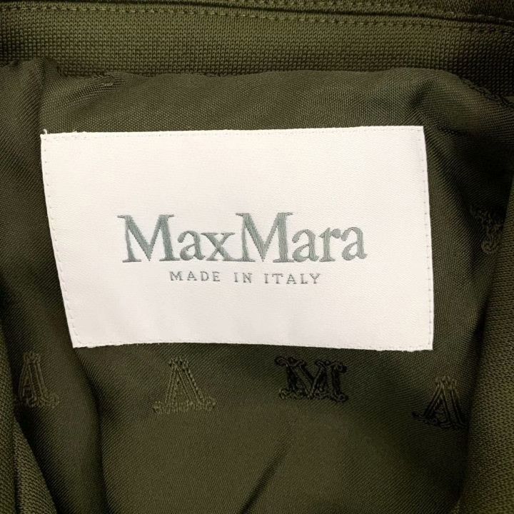 Max Mara Maxmara Dark Green Cotton Zip Jacket Size M / US 6-8 / IT 42-44 - 6 Thumbnail