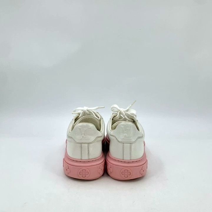 Louis Vuitton Louis Vuitton Time Out White Logo Sneakers Size US 5.5 / IT 35.5 - 4 Thumbnail