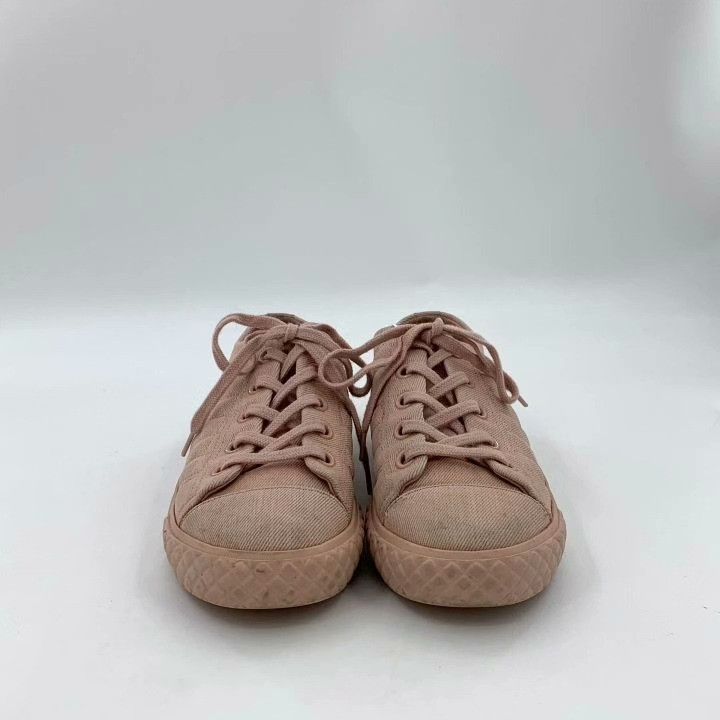 Chanel Chanel Pink Quilted Lace-Up Flat Shoes Size US 6 / IT 36 - 3 Thumbnail