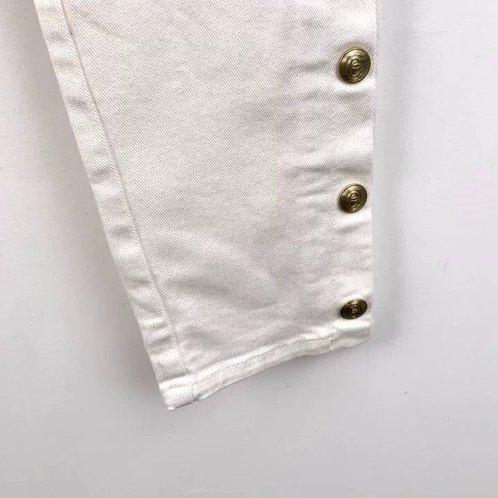 Chanel Chanel White Button Design Denim Pants Size 38" / US 16 / IT 52 - 4 Thumbnail