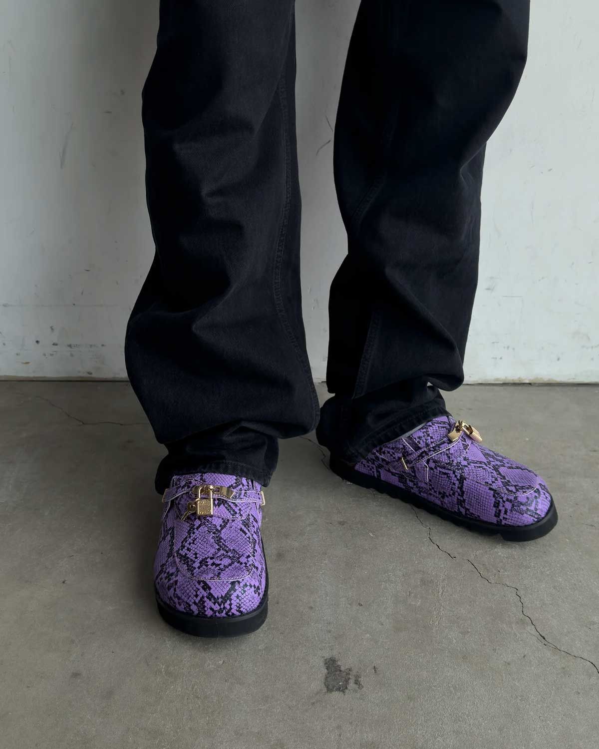 Bravest Studios Bag Clog Snakeskin Purple Size US 10 / EU 43 - 5 Thumbnail