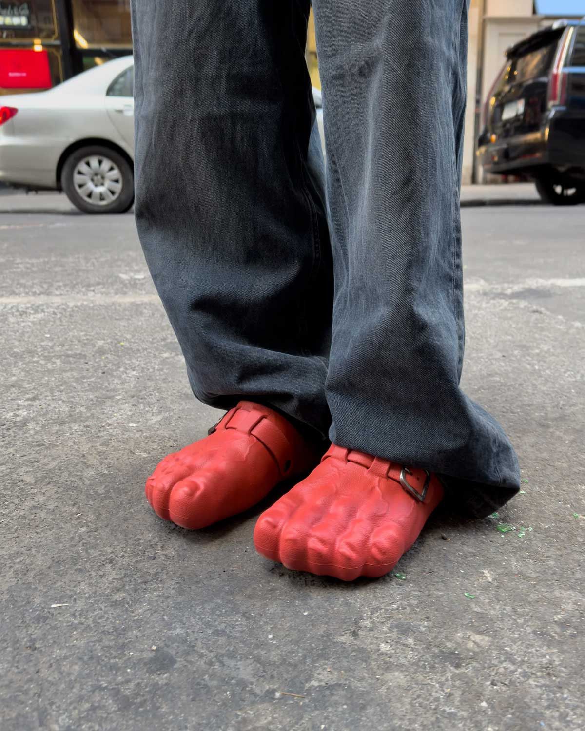 Bravest Studios Foot Clogs Red Size US 12 / EU 45 - 4 Thumbnail