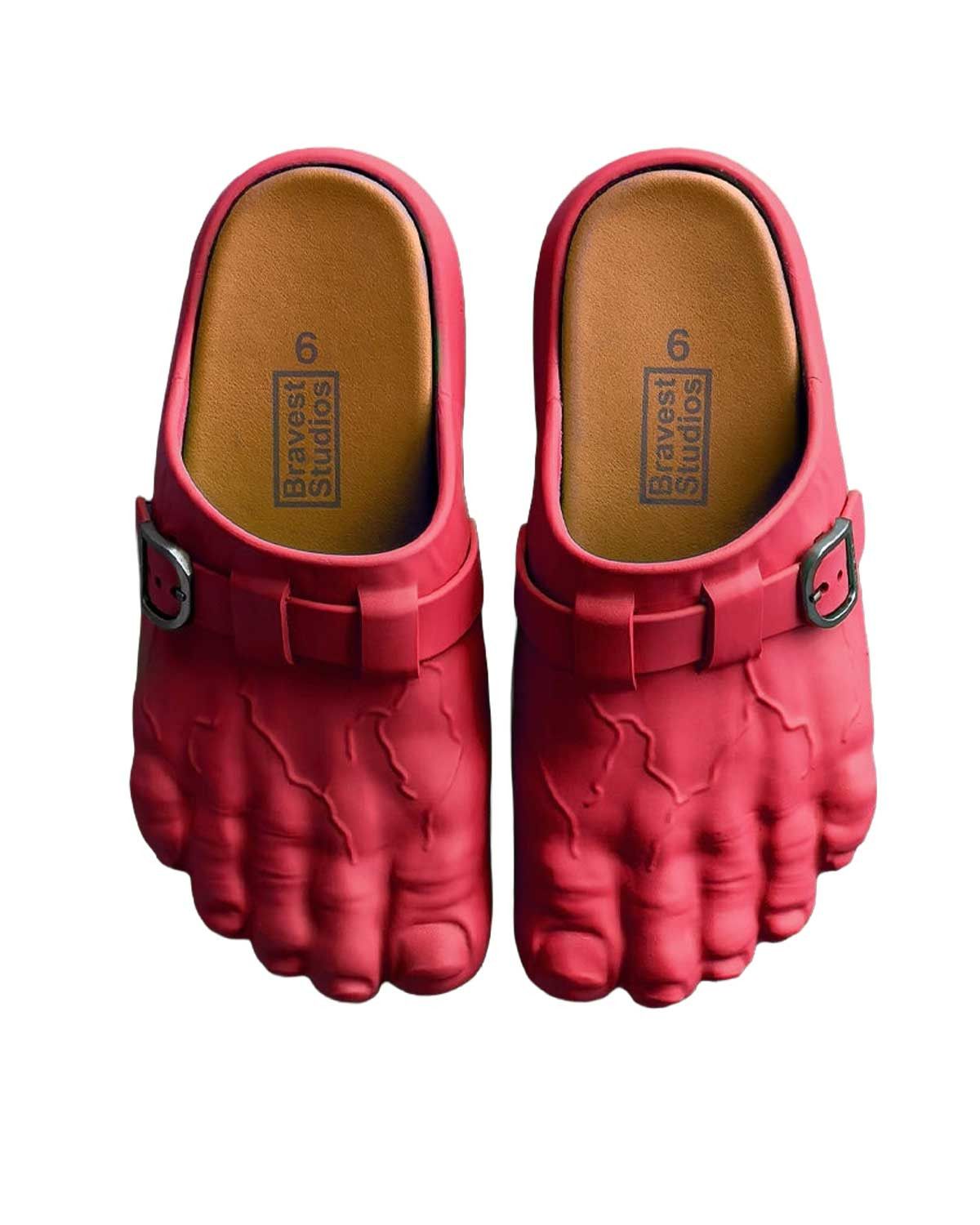 Bravest Studios Foot Clogs Red Size US 11 / EU 44 - 2 Thumbnail