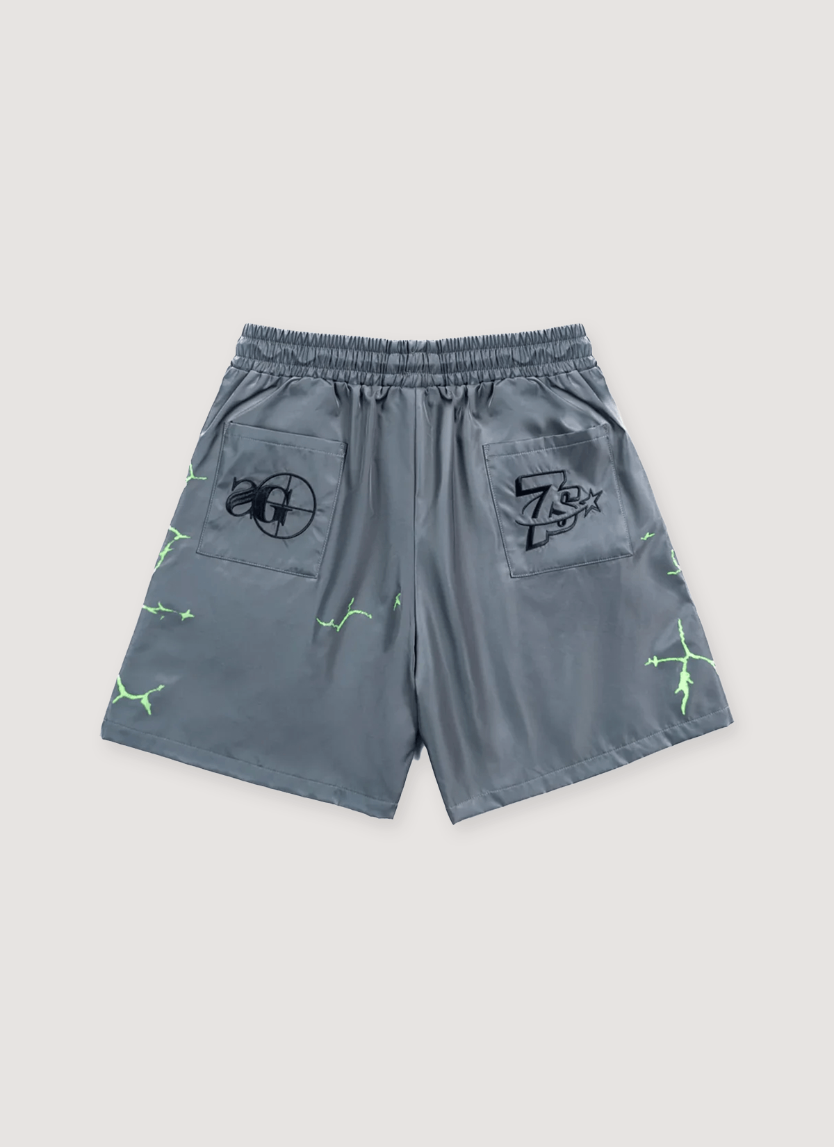 TRIPLE SEVENS 7Sniper Nylon Button Shorts Grey Size US 32 / EU 48 - 2 Thumbnail