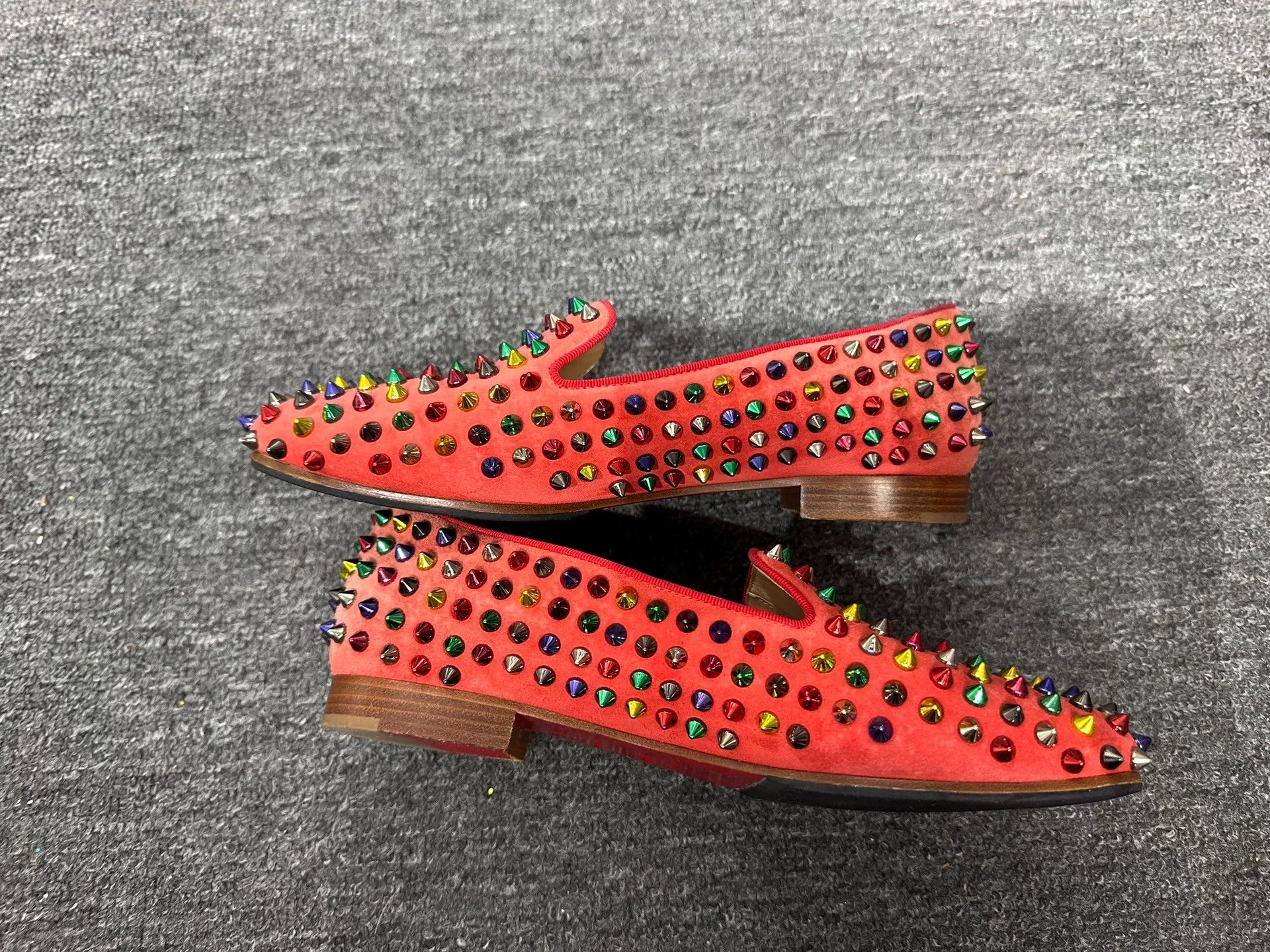 Christian Louboutin Christian Louboutin Red Lowtop Sneakers 5.5 Men Size US 5.5 / EU 38 - 3 Thumbnail