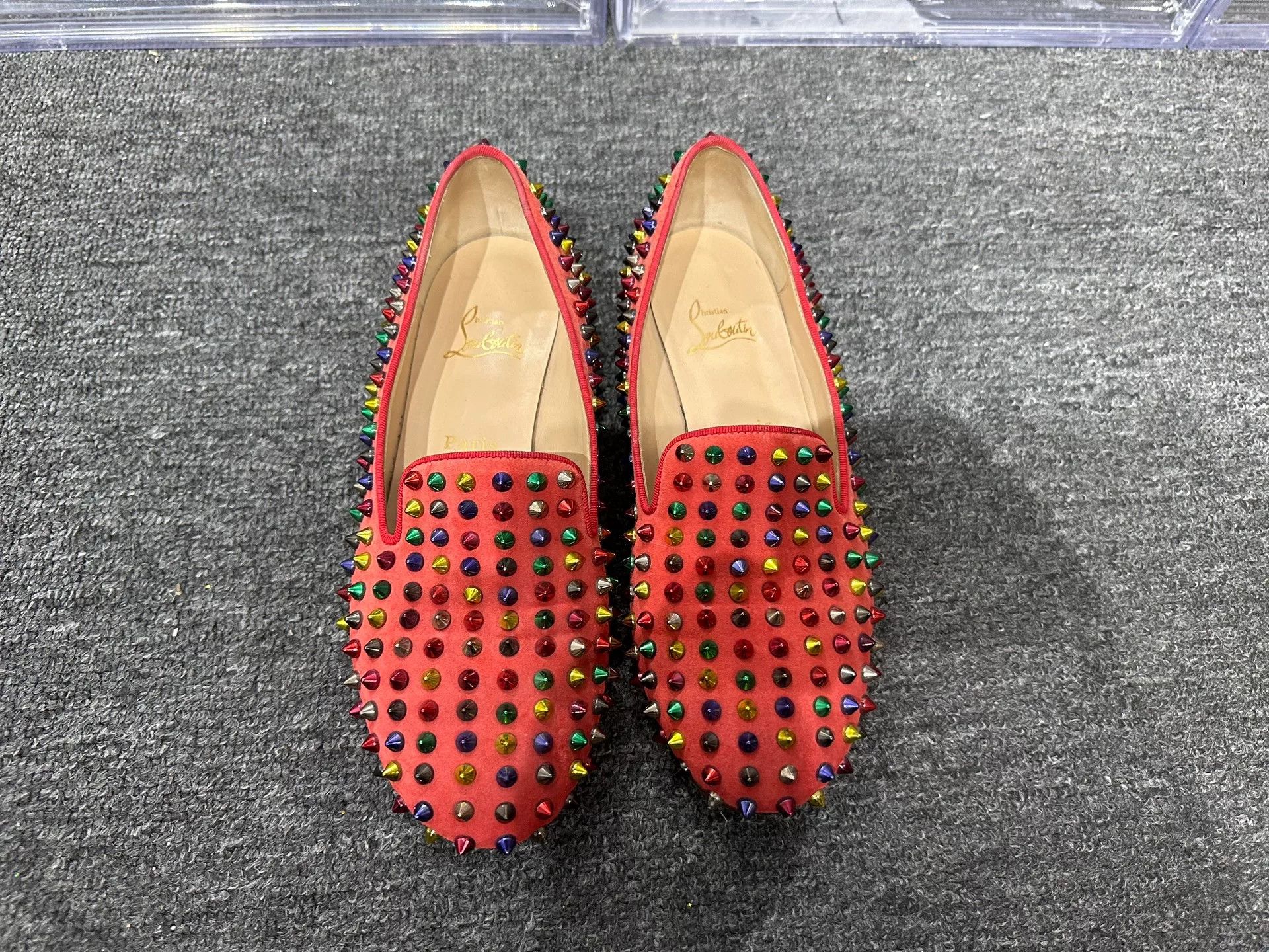 Christian Louboutin Christian Louboutin Red Lowtop Sneakers 5.5 Men Size US 5.5 / EU 38 - 4 Thumbnail