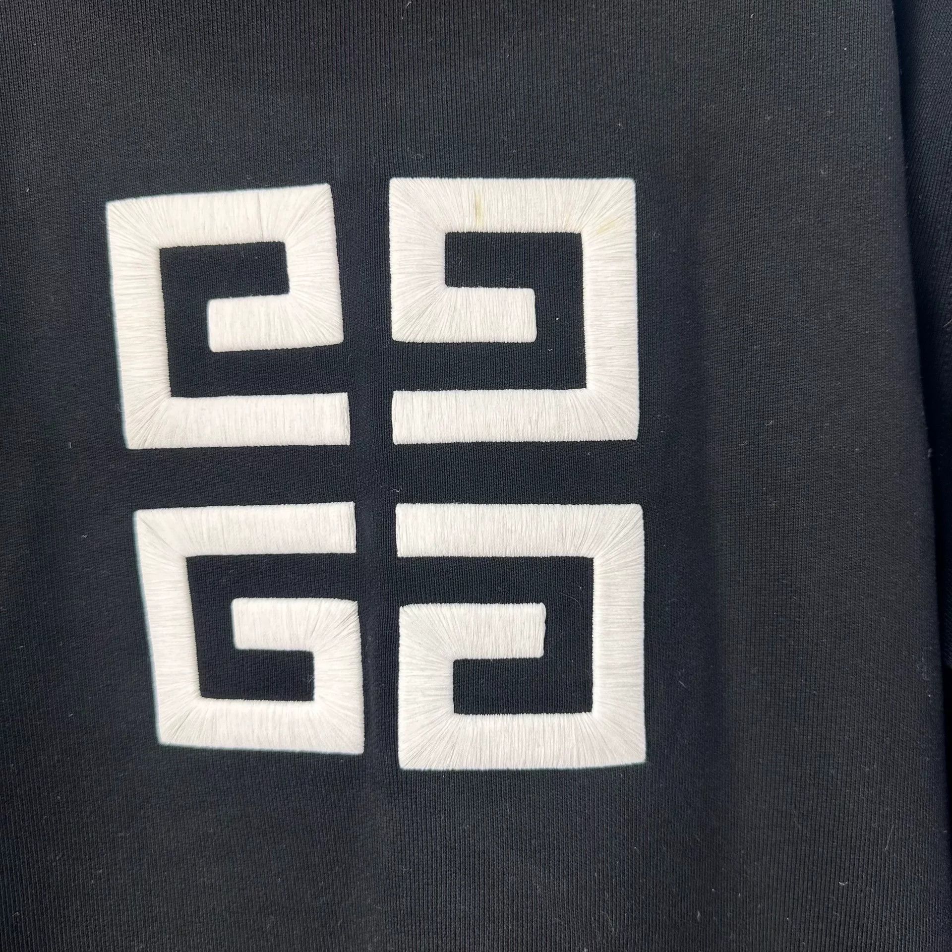 Givenchy Givenchy Retro Embroidered Black Hoodie XS Women Size XS / US 0-2 / IT 36-38 - 3 Thumbnail