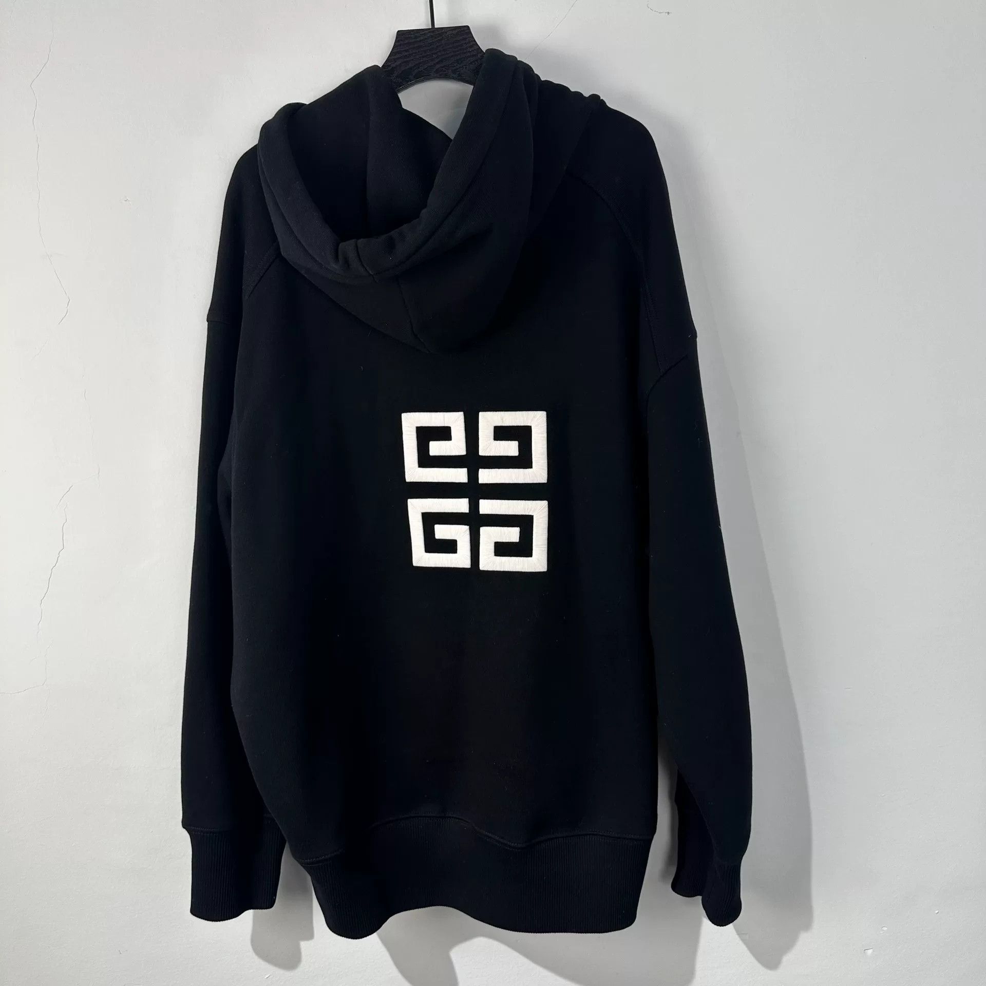 Givenchy Givenchy Retro Embroidered Black Hoodie XS Women Size XS / US 0-2 / IT 36-38 - 2 Thumbnail