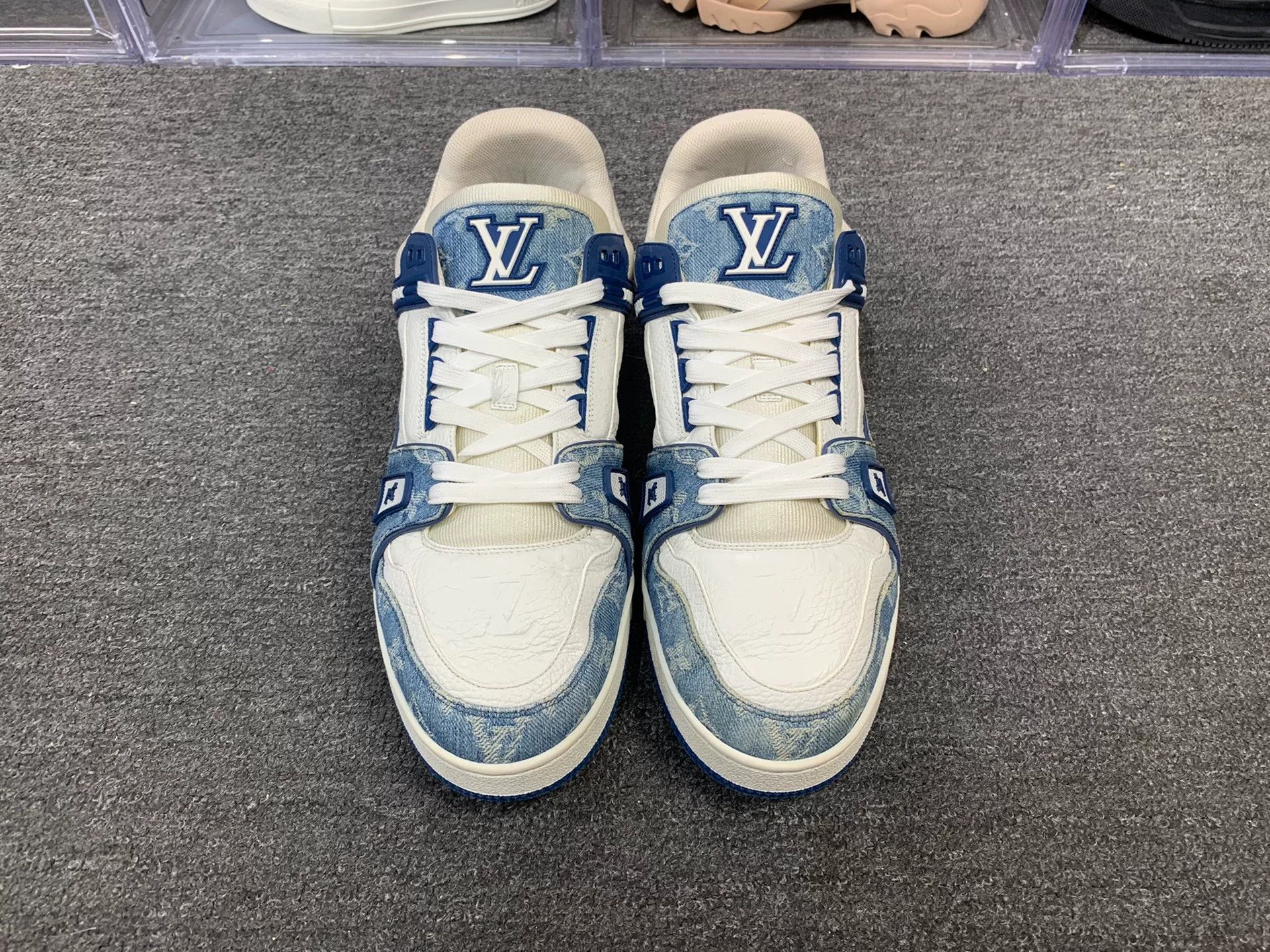 Louis Vuitton Louis Vuitton Training Denim Blue Lowtop Sneakers 8 Men Size US 8 / EU 41 - 4 Thumbnail