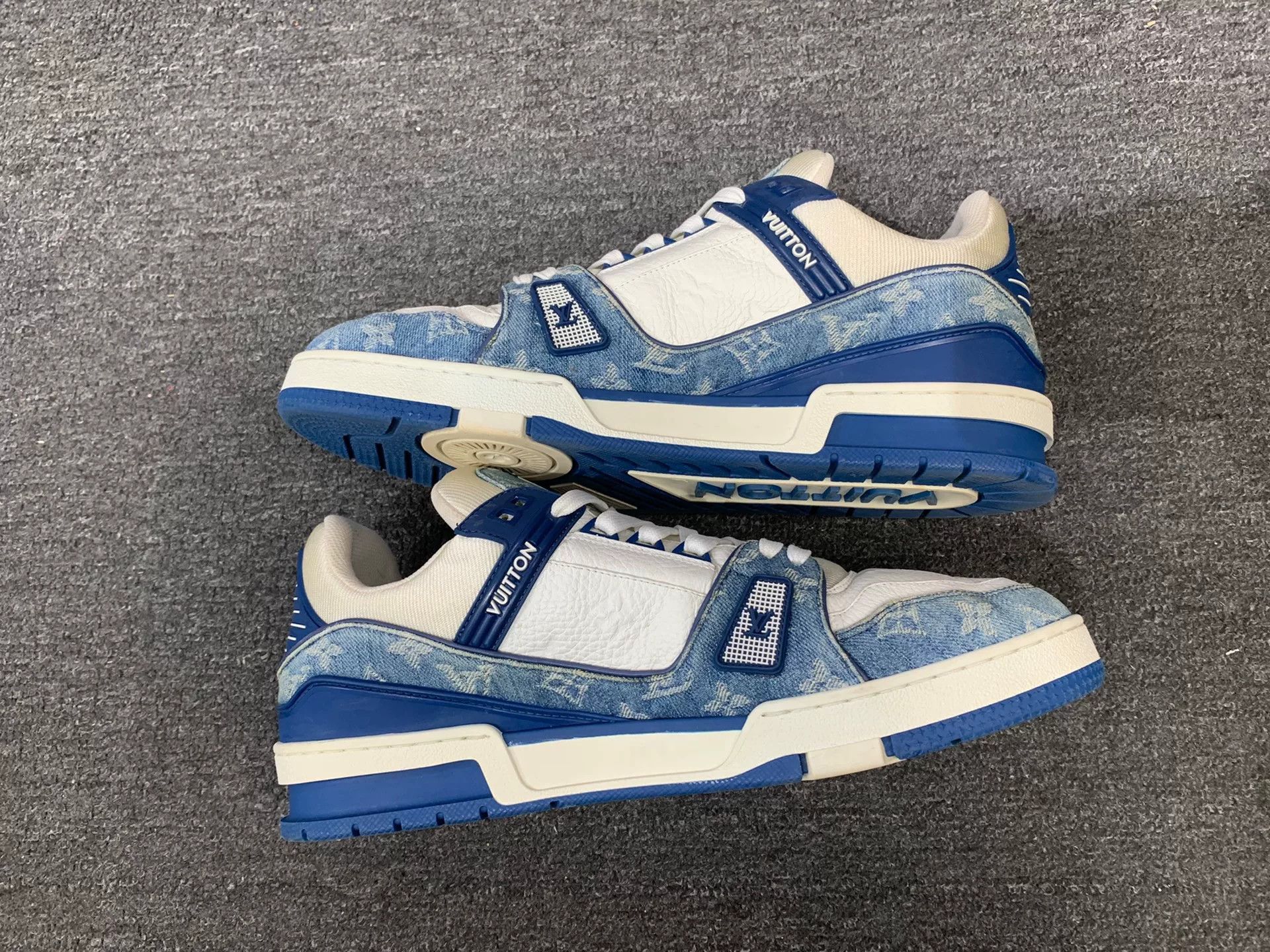 Louis Vuitton Louis Vuitton Training Denim Blue Lowtop Sneakers 8 Men Size US 8 / EU 41 - 3 Thumbnail