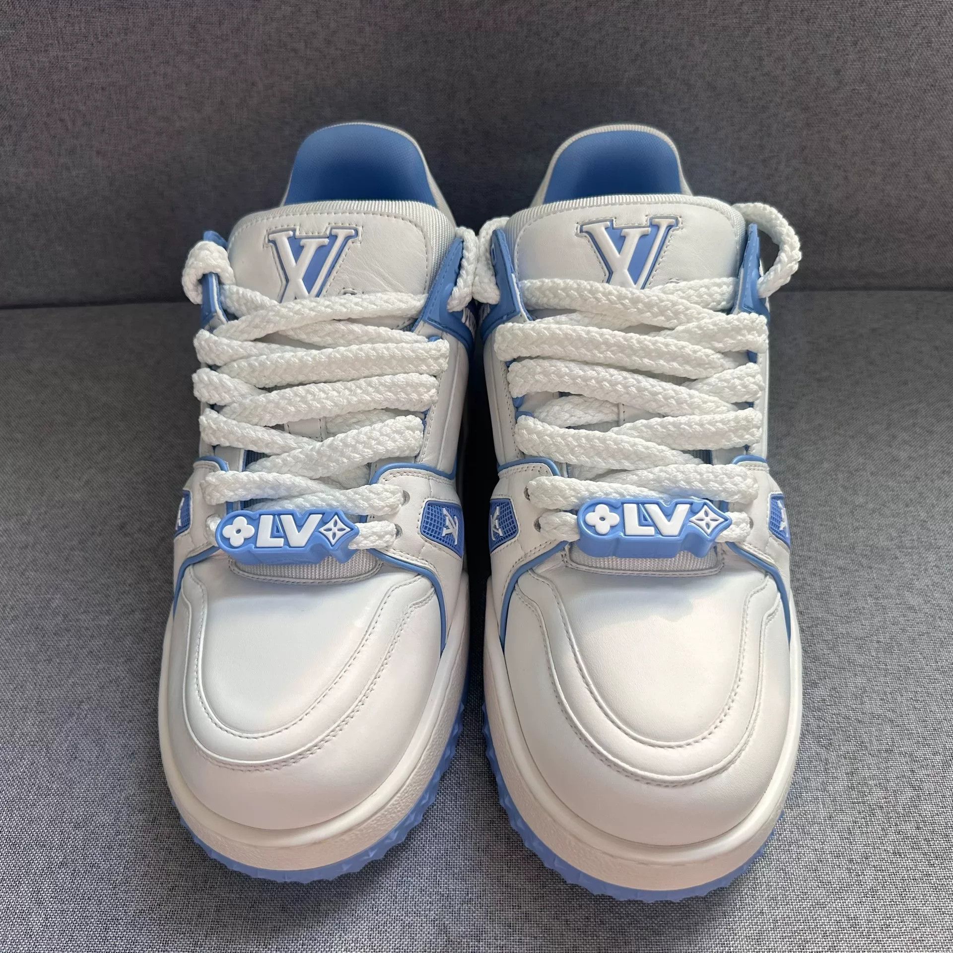 Louis Vuitton Louis Vuitton Training Blue Lowtop Sneakers 10 Men Size US 10 / EU 43 - 4 Thumbnail