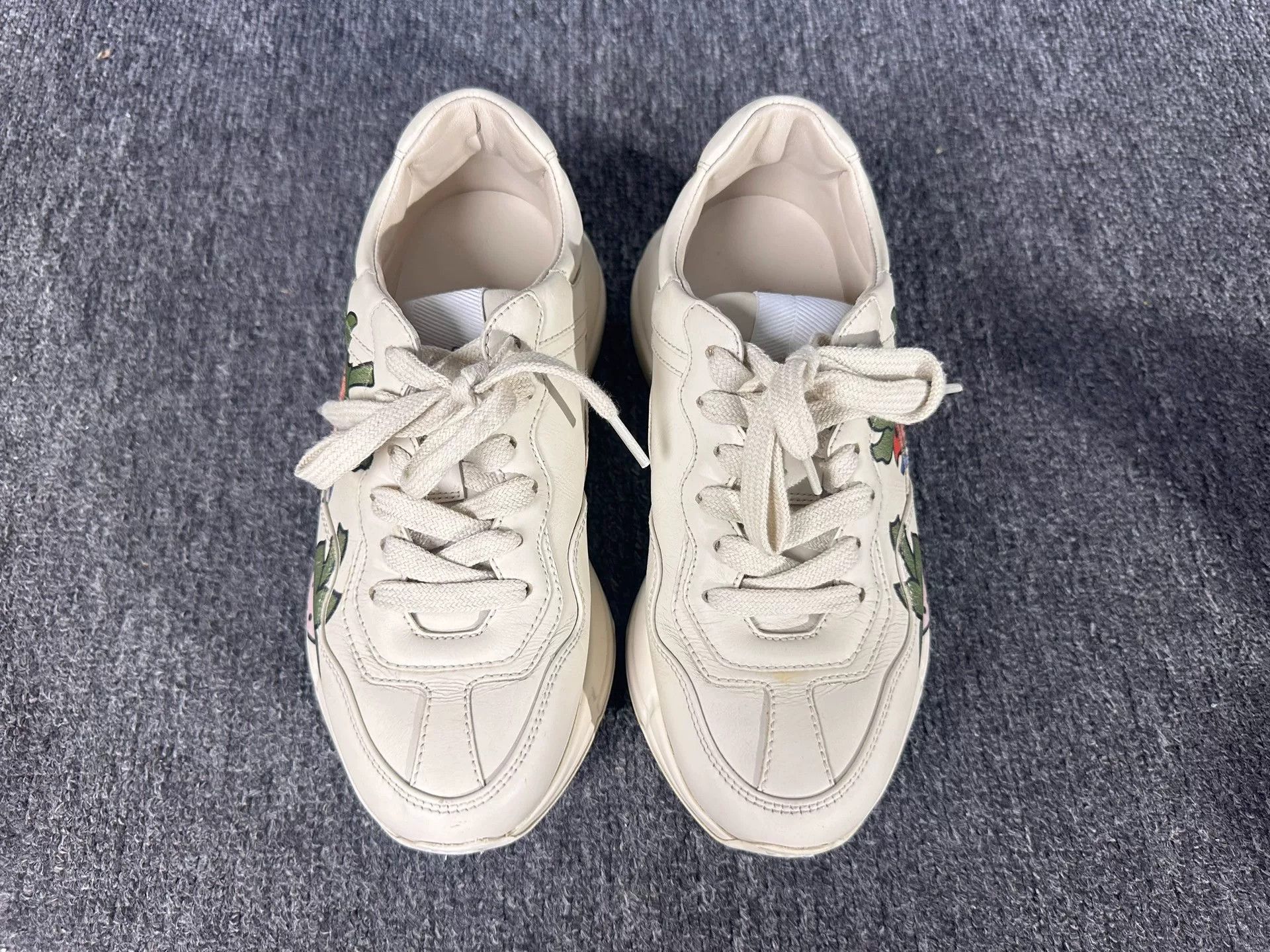 Gucci Gucci Red Lowtop Sneakers it_34-5 Women Size US 4.5 / IT 34.5 - 4 Thumbnail