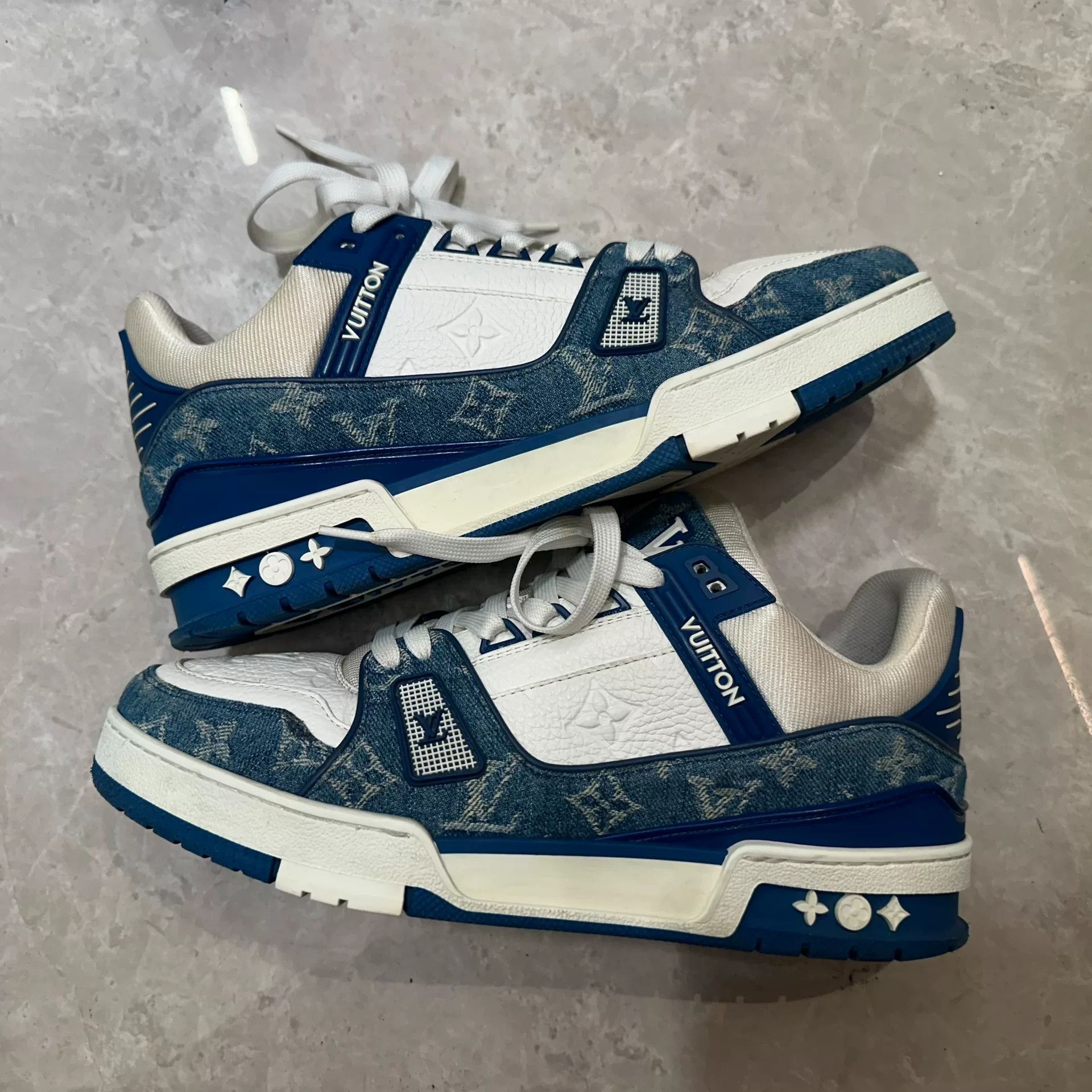 Louis Vuitton Louis Vuitton Training Denim Blue Lowtop Sneakers 8 Men Size US 8 / EU 41 - 2 Thumbnail