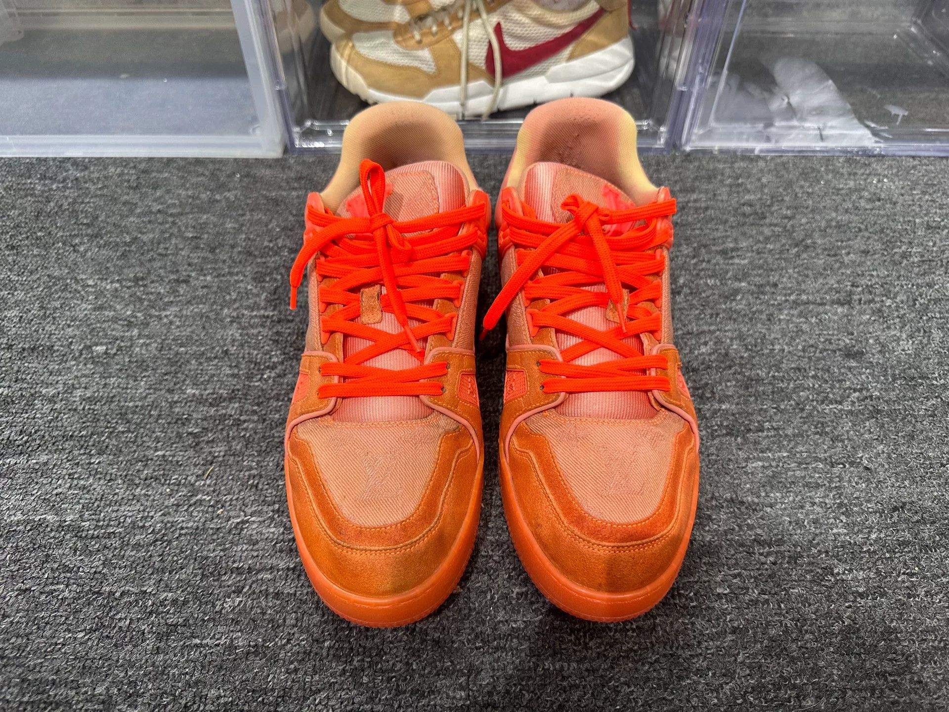 Louis Vuitton Louis Vuitton Training Orange Lowtop Sneakers 8 Men Size US 8 / EU 41 - 4 Thumbnail