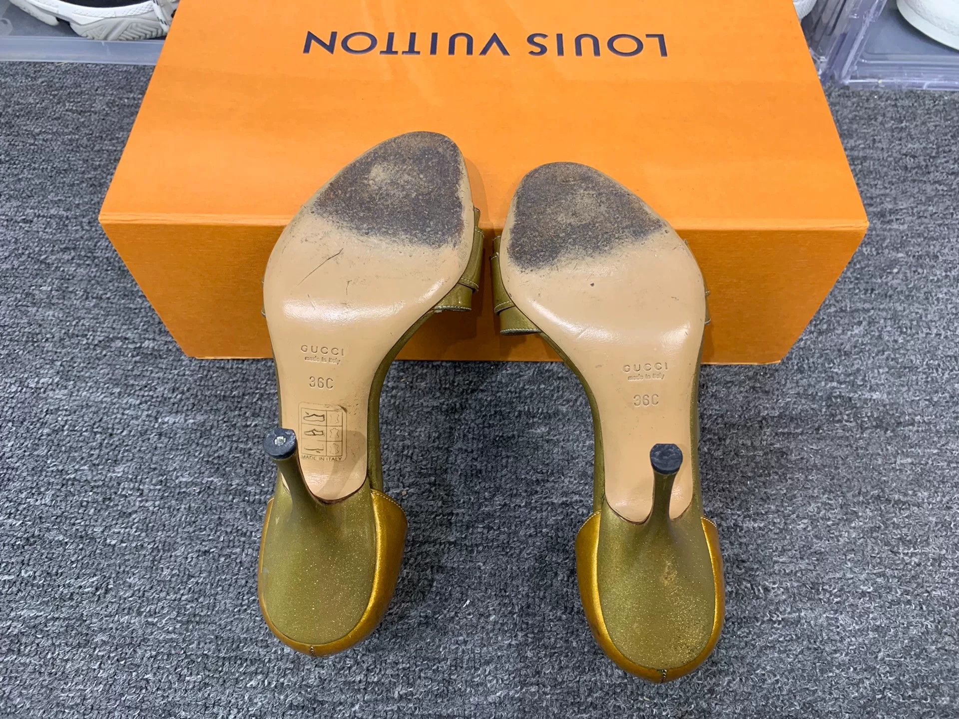 Gucci Gucci Gold Sandals us_6 Women Size US 6 / IT 36 - 6 Thumbnail