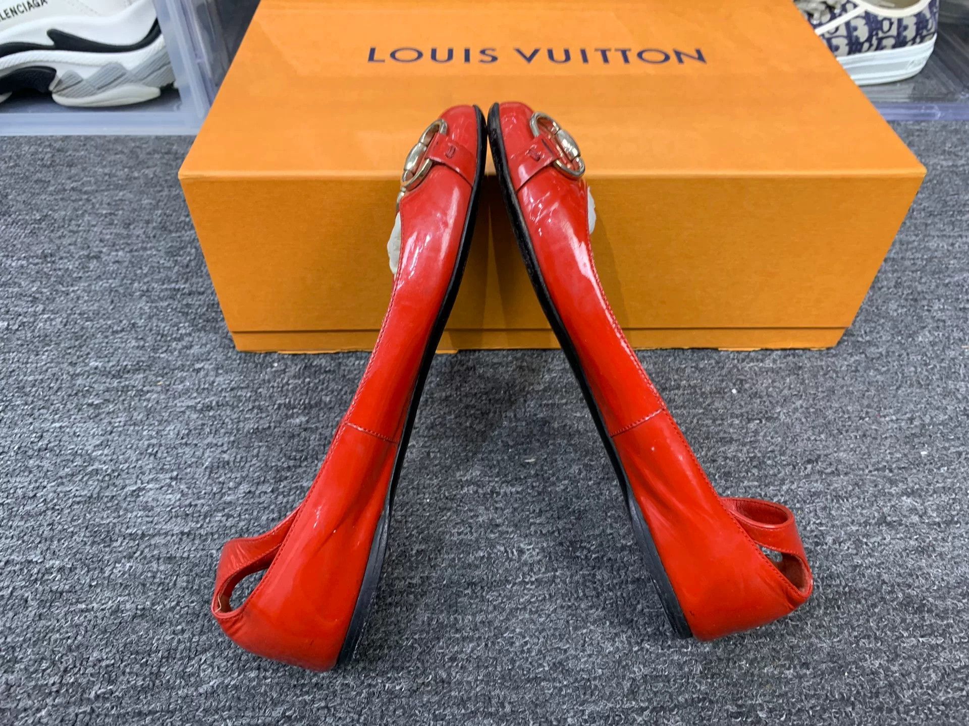 Gucci Gucci Patent Red Lowtop Sneakers us_5 Women Size US 5 / IT 35 - 3 Thumbnail