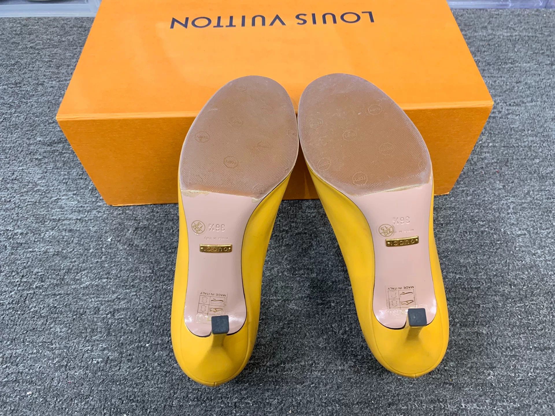 Gucci Gucci Patent Yellow Lowtop Sneakers us_6 Women Size US 6 / IT 36 - 6 Thumbnail