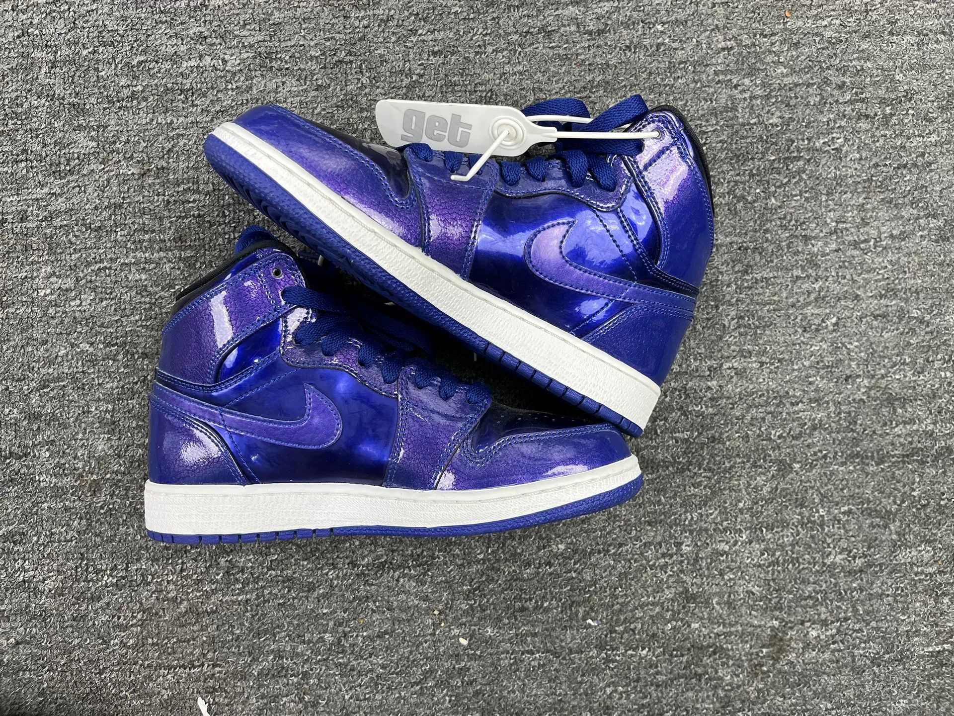 Nike Nike AJ1 Purple Lowtop Sneakers 10 Men Size US 10 / EU 43 - 3 Thumbnail