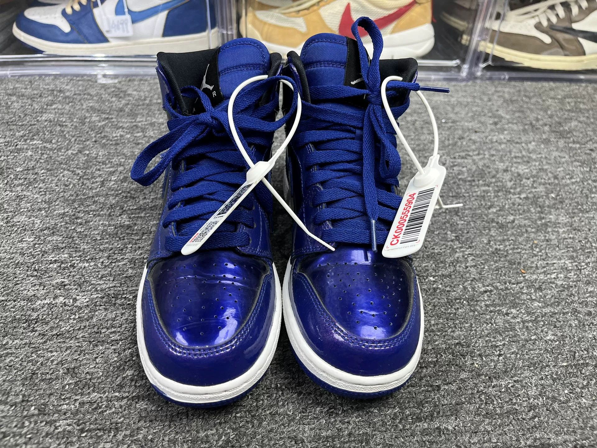 Nike Nike AJ1 Purple Lowtop Sneakers 10 Men Size US 10 / EU 43 - 4 Thumbnail