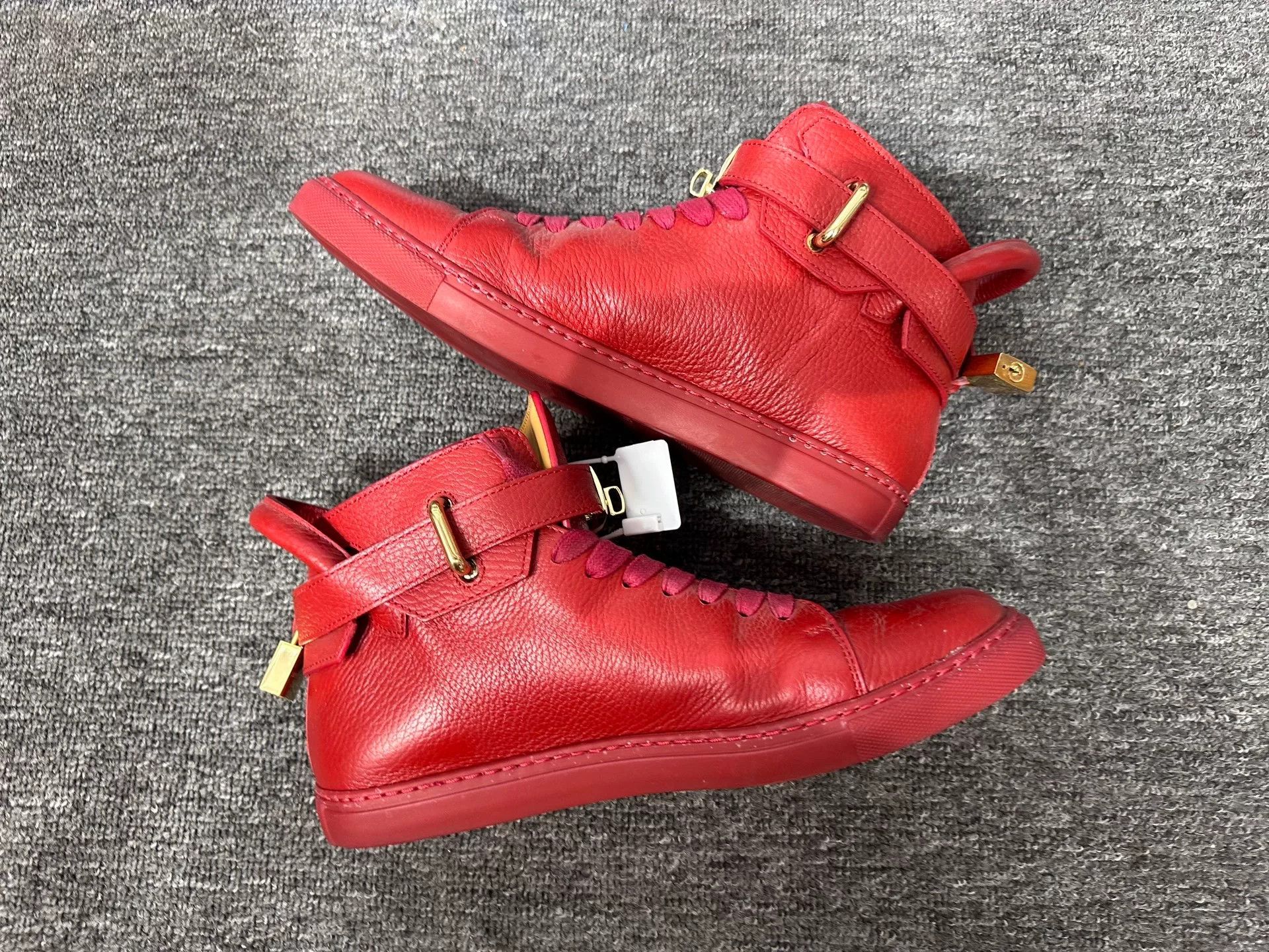 Hermes Hermes Red Hitop Sneakers 9 Men Size US 9 / EU 42 - 3 Thumbnail