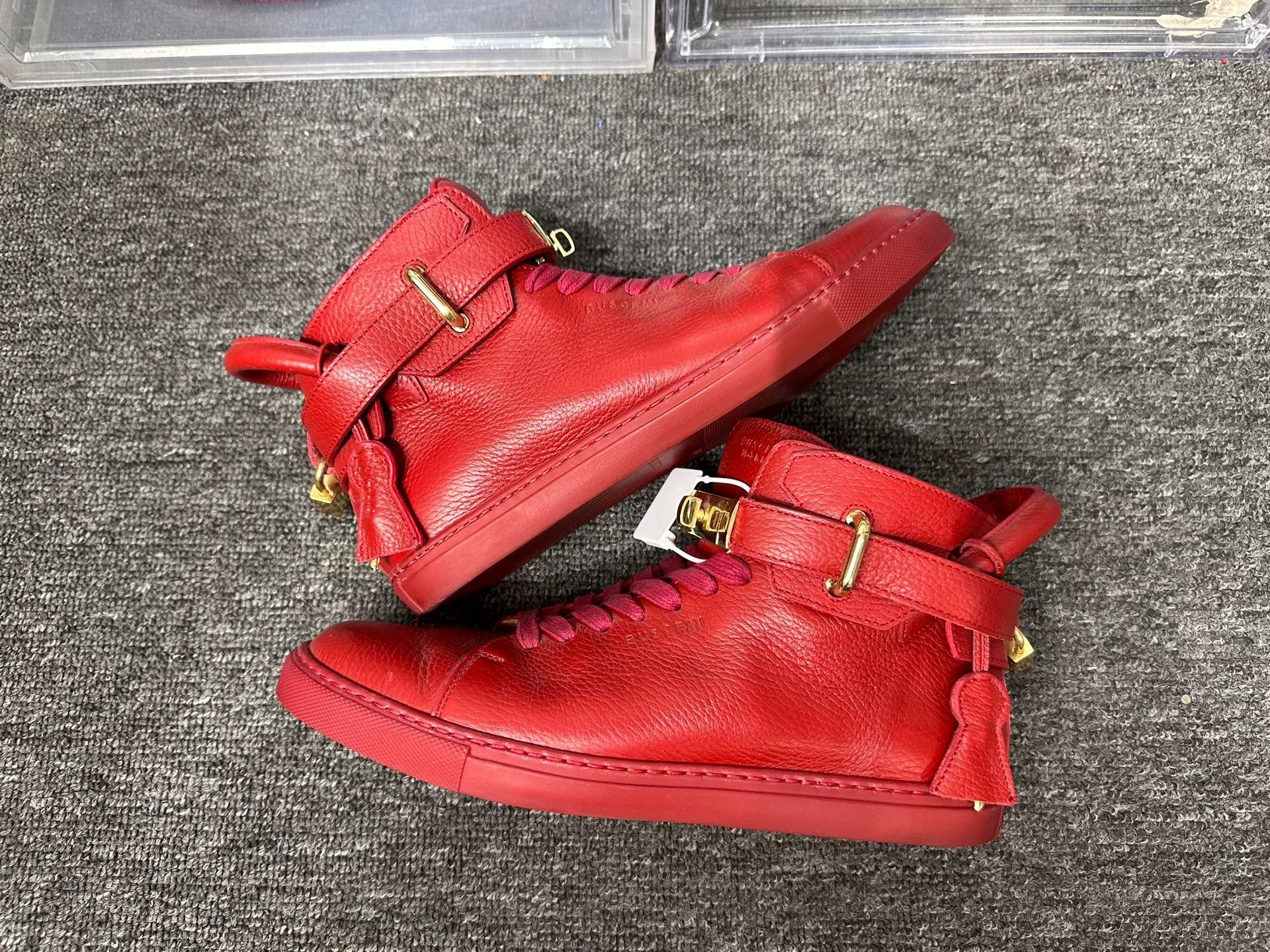 Hermes Hermes Red Hitop Sneakers 9 Men Size US 9 / EU 42 - 2 Thumbnail