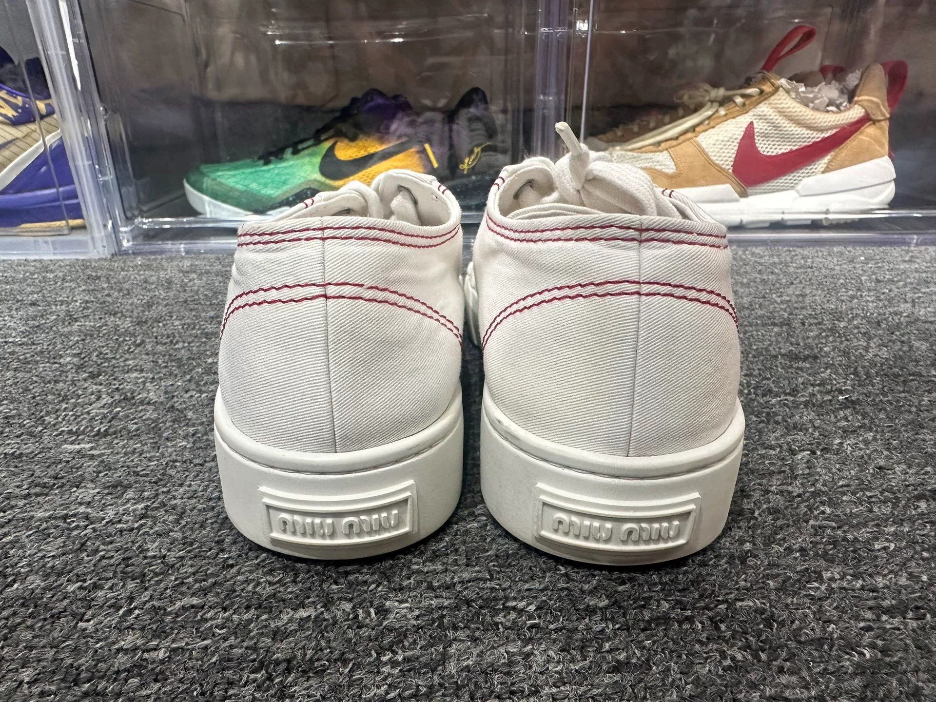 Miu Miu Miu Miu Retro Embroidered Lowtop Sneakers us_7 Women Size US 7 / IT 37 - 5 Thumbnail