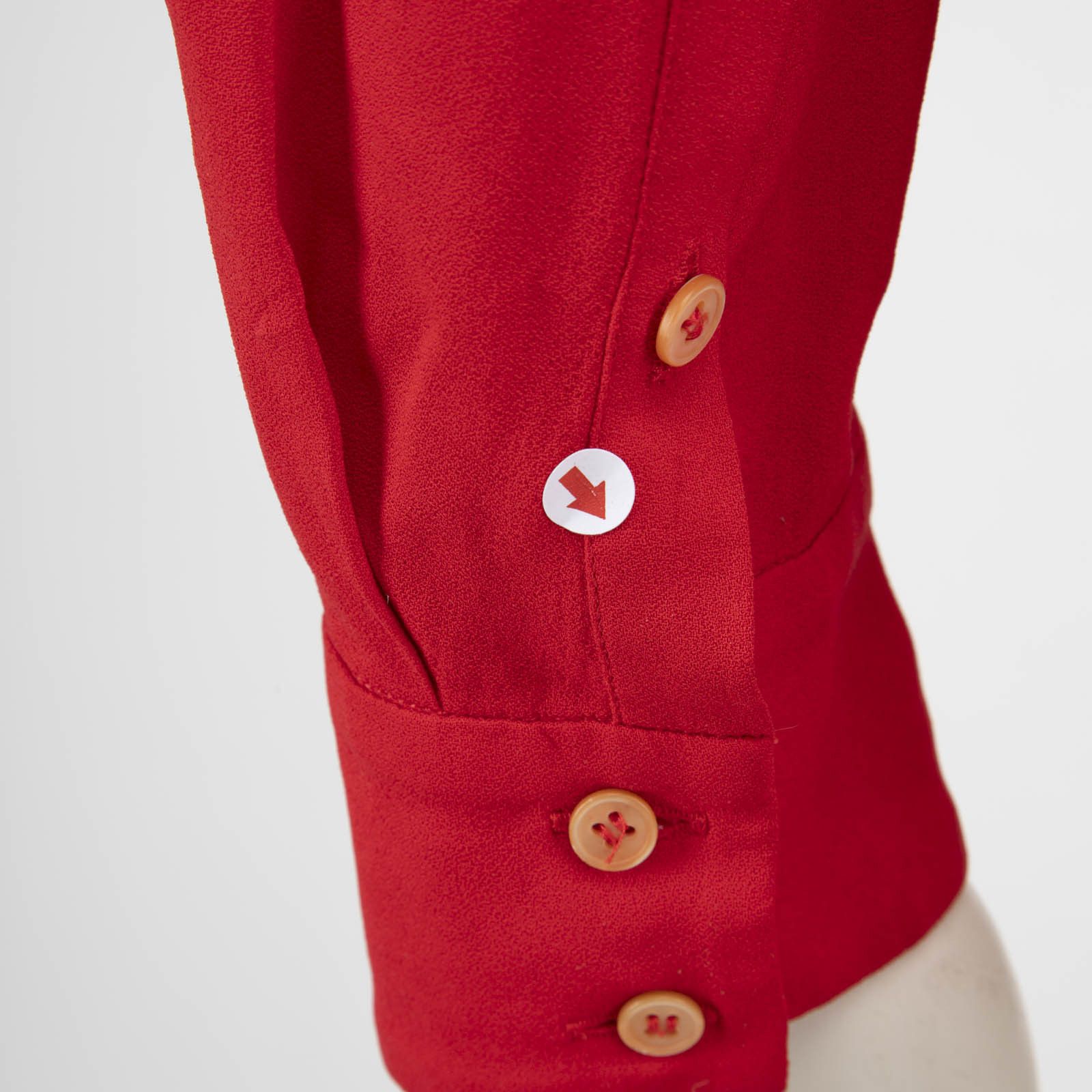 Miu Miu Red Embellished Blouse Size XS / US 0-2 / IT 36-38 - 4 Thumbnail