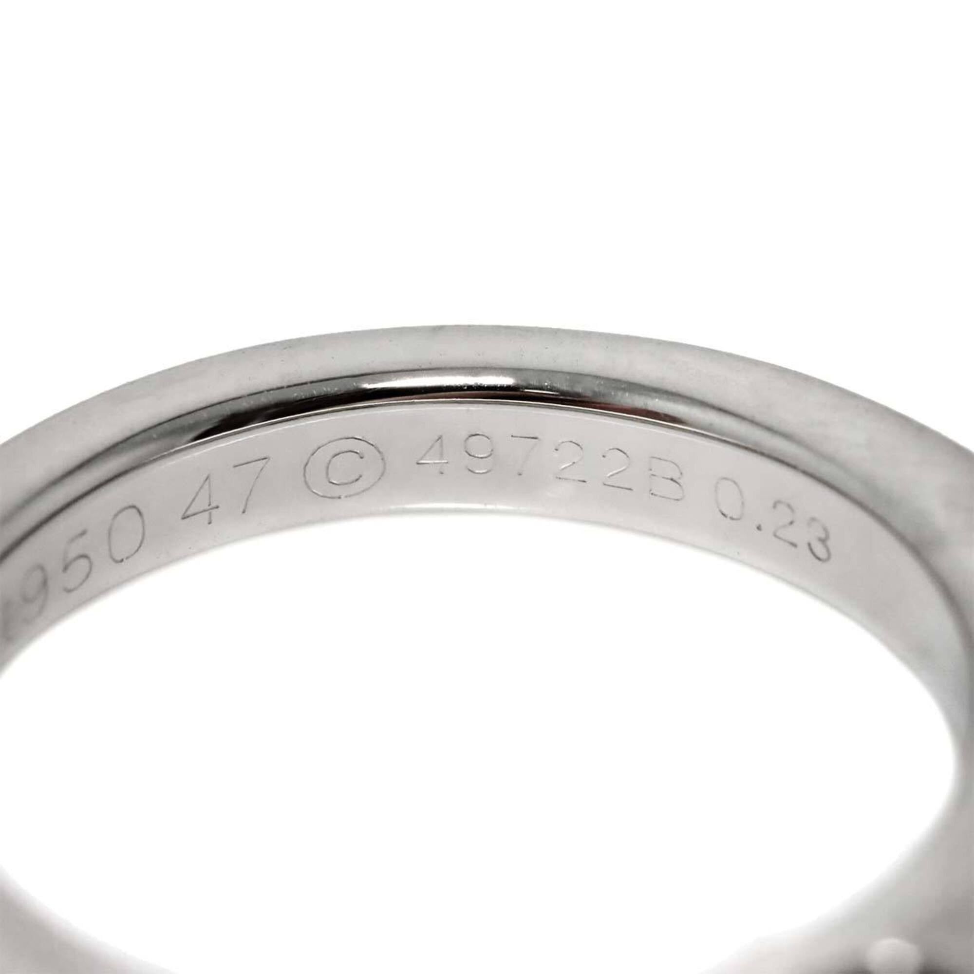 Cartier Cartier C de Solitaire Diamond Ring, 0.23ct E VVS1, Size 47, Platinum. Size ONE SIZE - 4 Thumbnail
