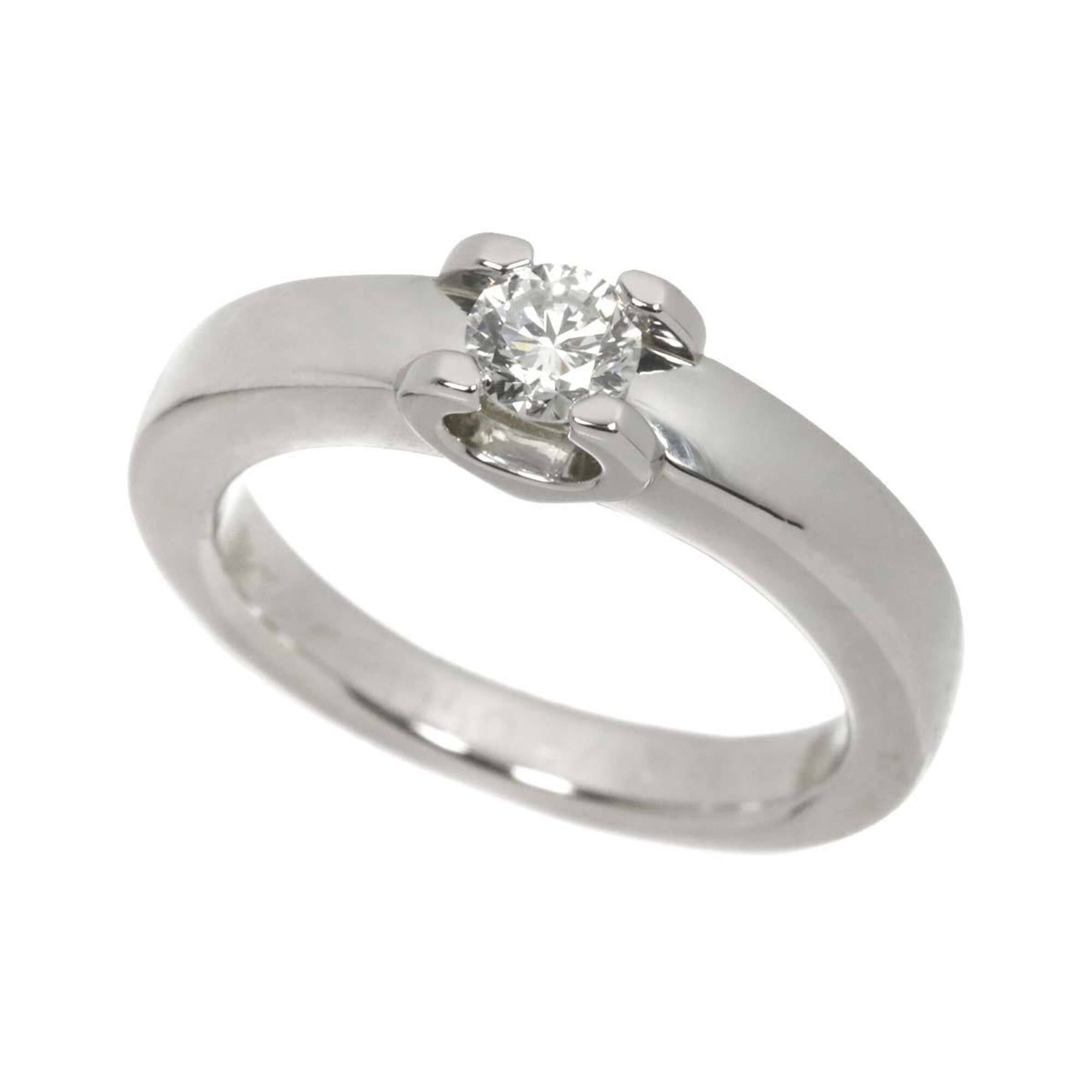 Cartier Cartier C de Solitaire Diamond Ring, 0.23ct E VVS1, Size 47, Platinum. Size ONE SIZE - 2 Thumbnail