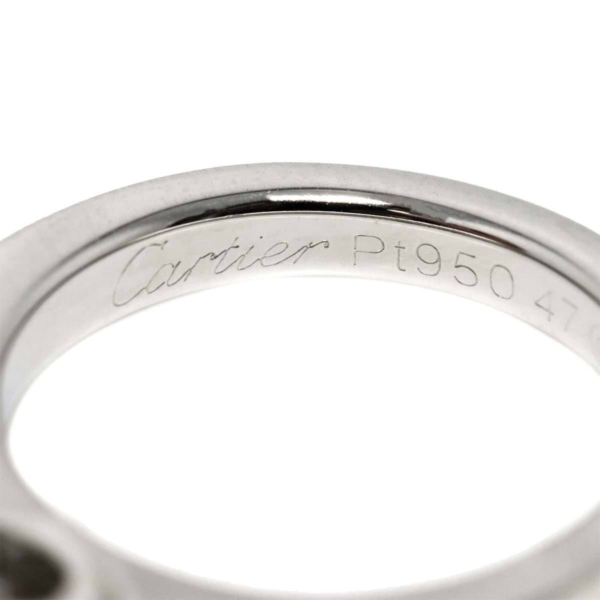 Cartier Cartier C de Solitaire Diamond Ring, 0.23ct E VVS1, Size 47, Platinum. Size ONE SIZE - 3 Thumbnail
