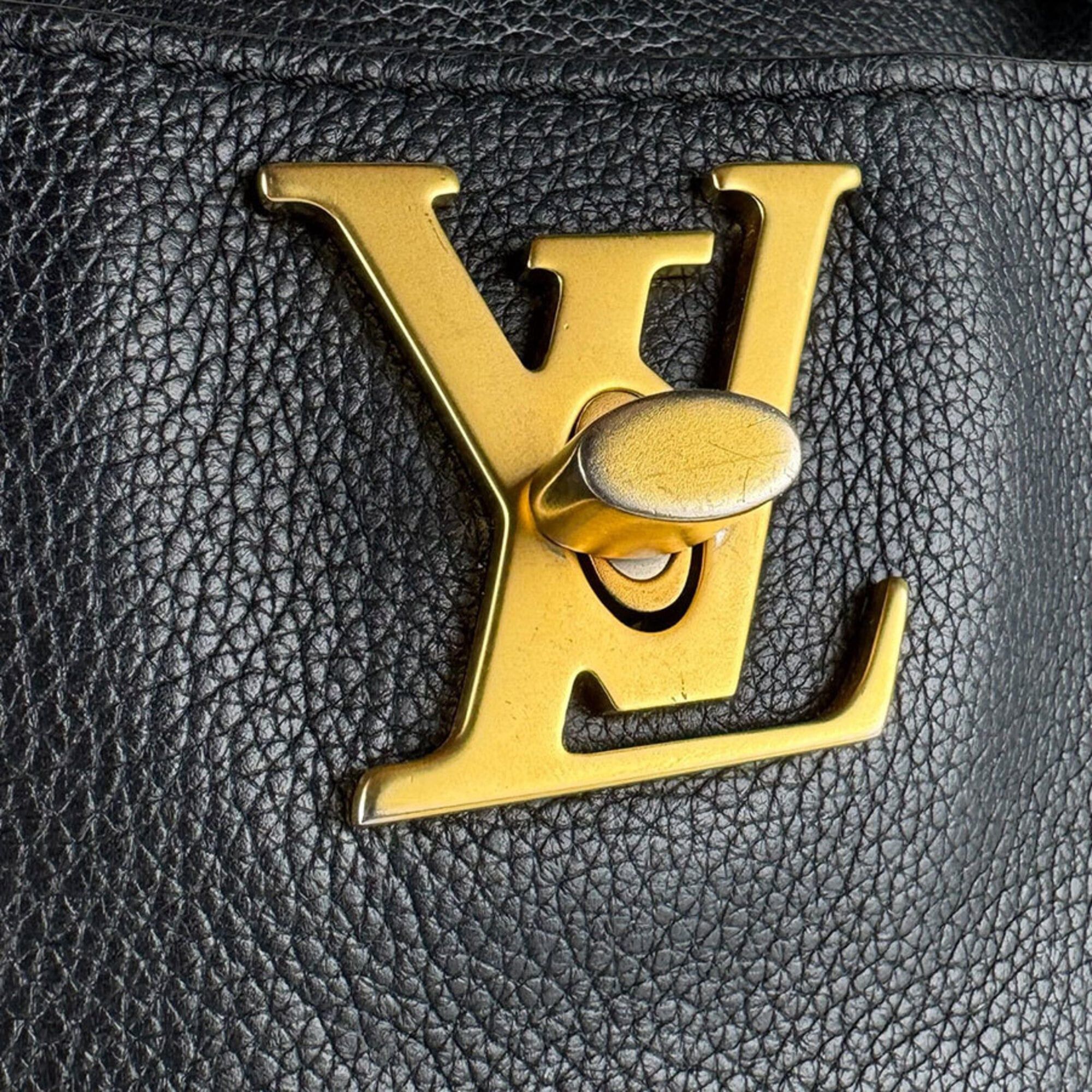 Louis Vuitton Louis Vuitton Lockmeet Leather Shoulder Bag, Black, Women's, M54569 z9308 Size ONE SIZE - 11 Thumbnail
