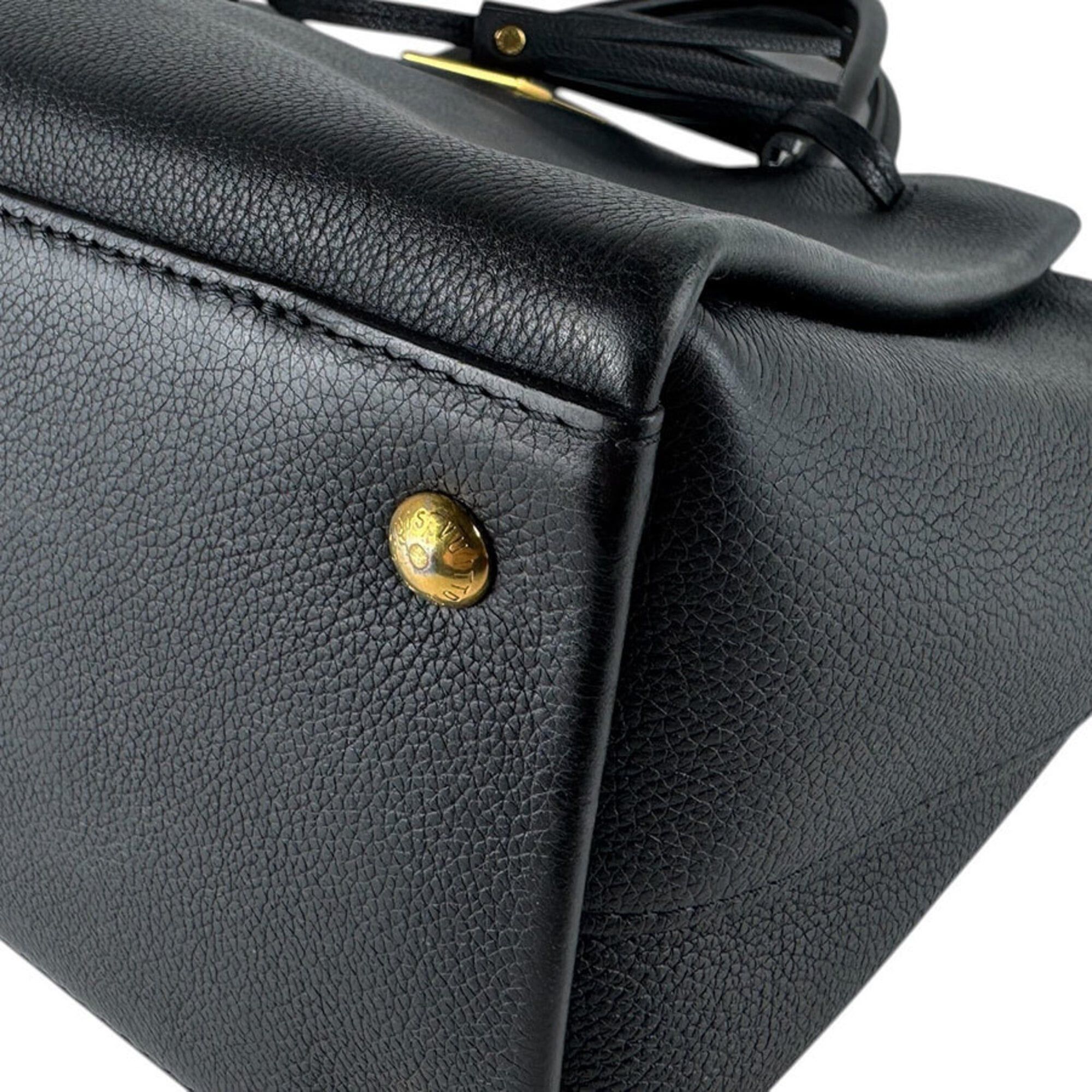 Louis Vuitton Louis Vuitton Lockmeet Leather Shoulder Bag, Black, Women's, M54569 z9308 Size ONE SIZE - 9 Thumbnail