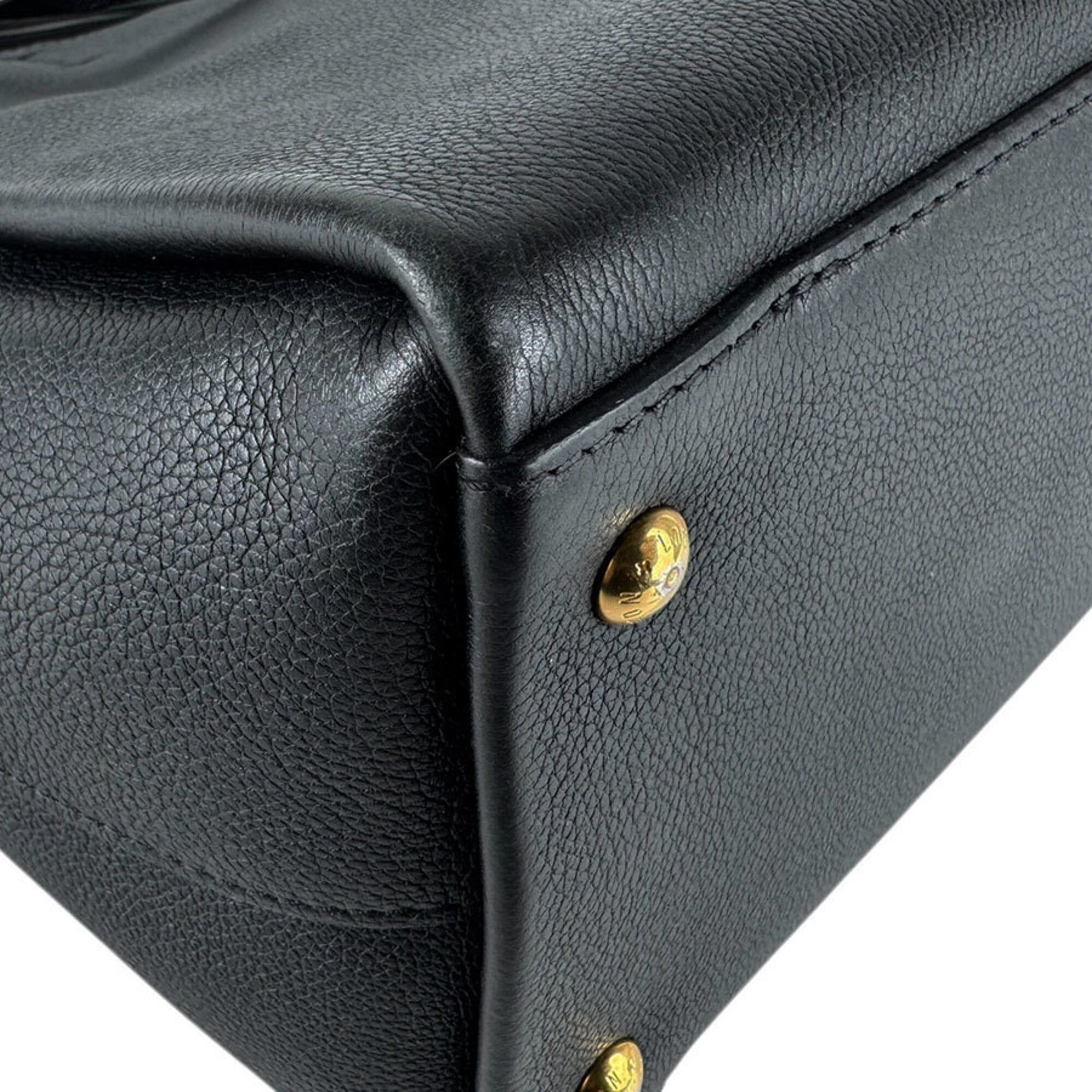 Louis Vuitton Louis Vuitton Lockmeet Leather Shoulder Bag, Black, Women's, M54569 z9308 Size ONE SIZE - 8 Thumbnail