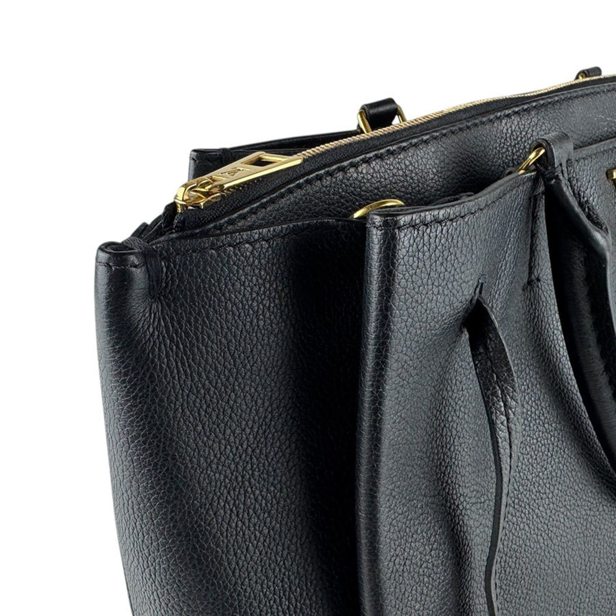 Louis Vuitton Louis Vuitton Lockmeet Leather Shoulder Bag, Black, Women's, M54569 z9308 Size ONE SIZE - 6 Thumbnail