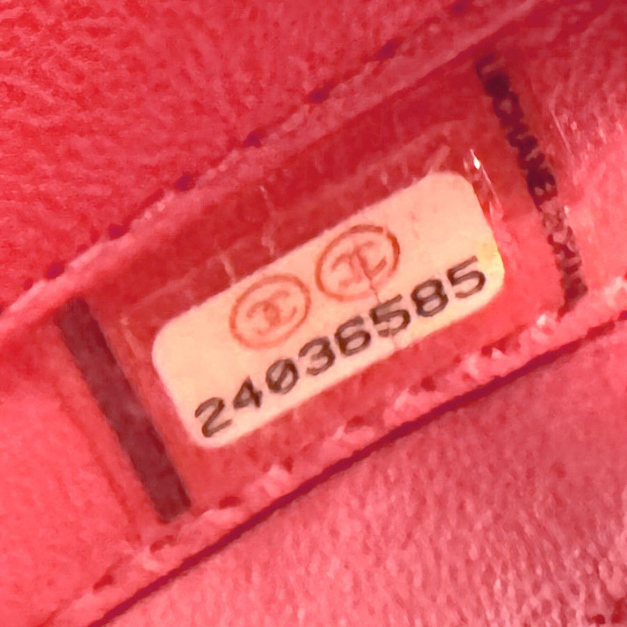 Chanel Chanel Shoulder Bag CC Figley Caviar Leather Pink Women's z9351 Size ONE SIZE - 13 Thumbnail