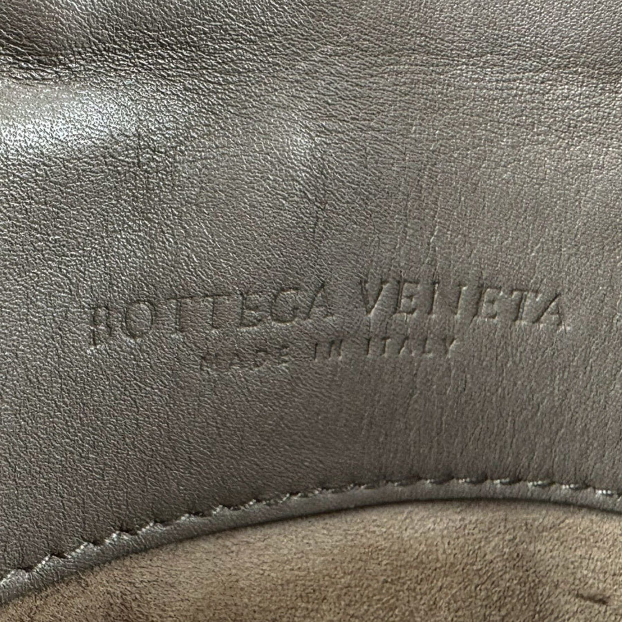 Bottega Veneta Bottega Veneta handbag/shoulder bag, Intrecciato, Small Piazza, leather, greige, women's, z9356 Size ONE SIZE - 12 Thumbnail
