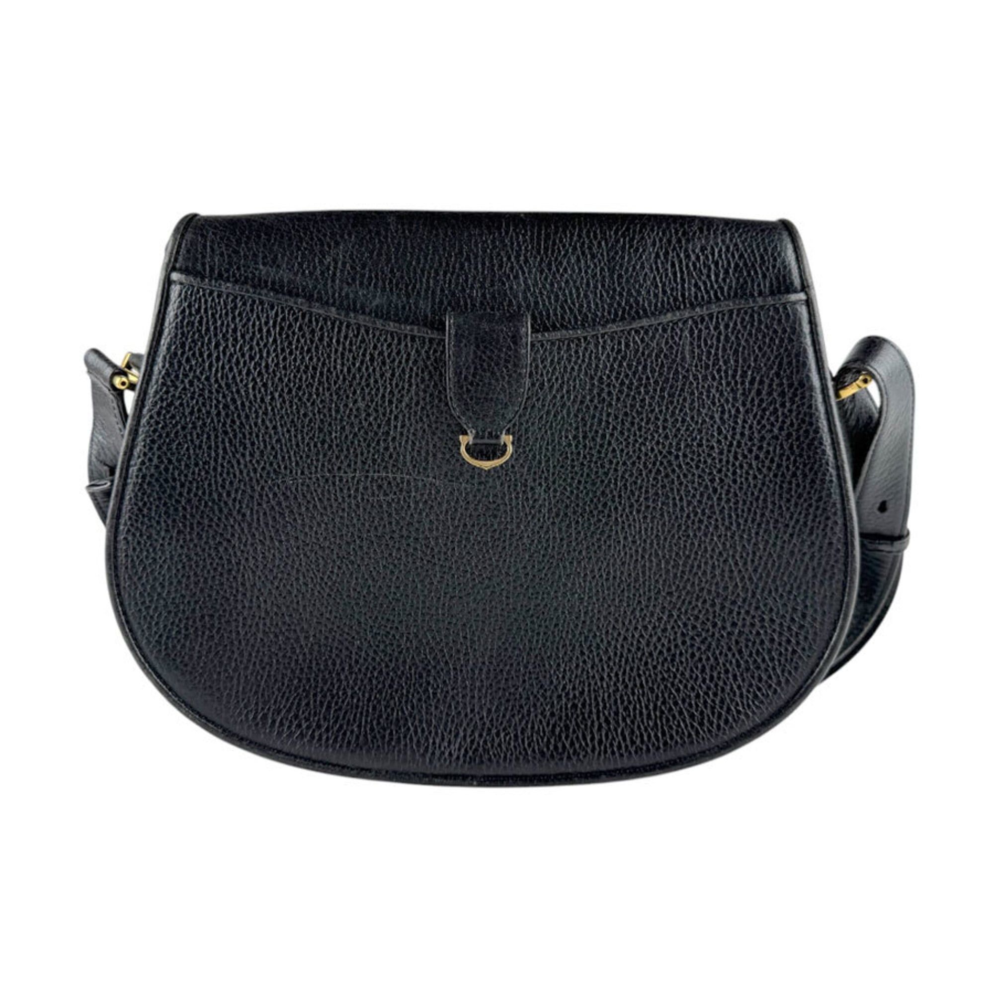 Cartier Cartier shoulder bag, Must line, leather, black and gold, women's, z9344 Size ONE SIZE - 3 Thumbnail