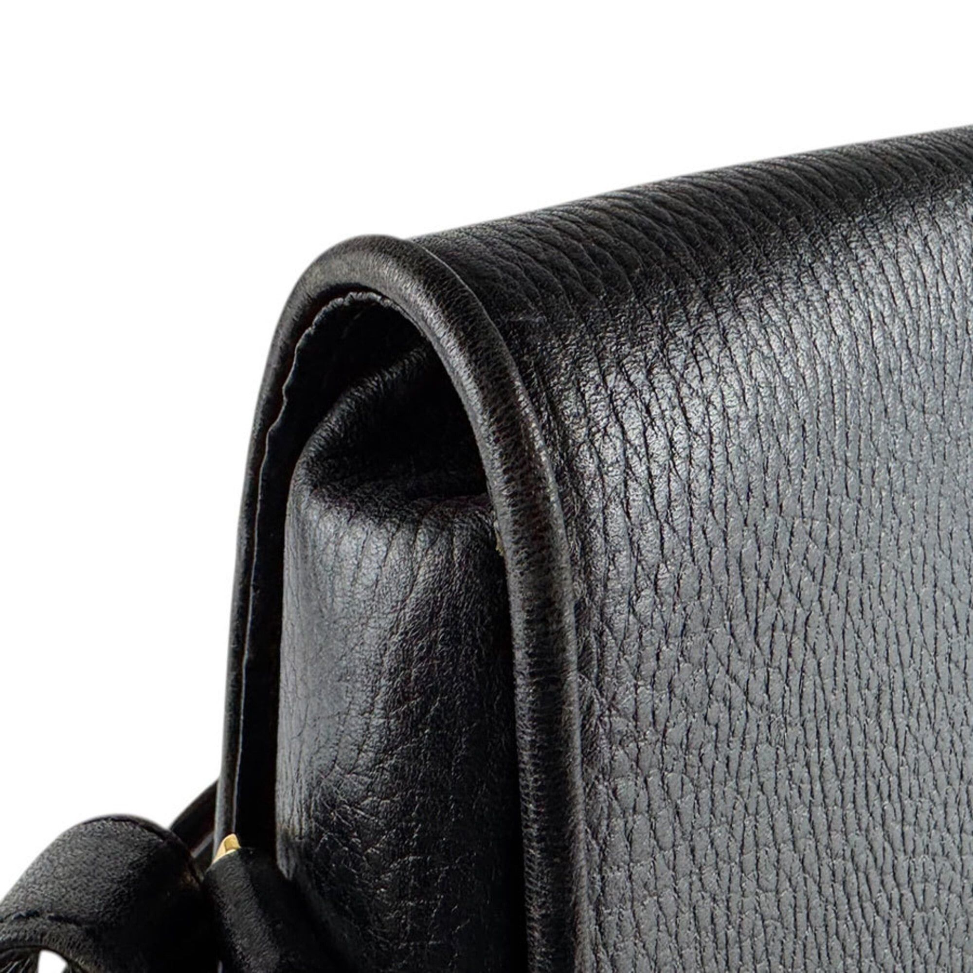 Cartier Cartier shoulder bag, Must line, leather, black and gold, women's, z9344 Size ONE SIZE - 6 Thumbnail