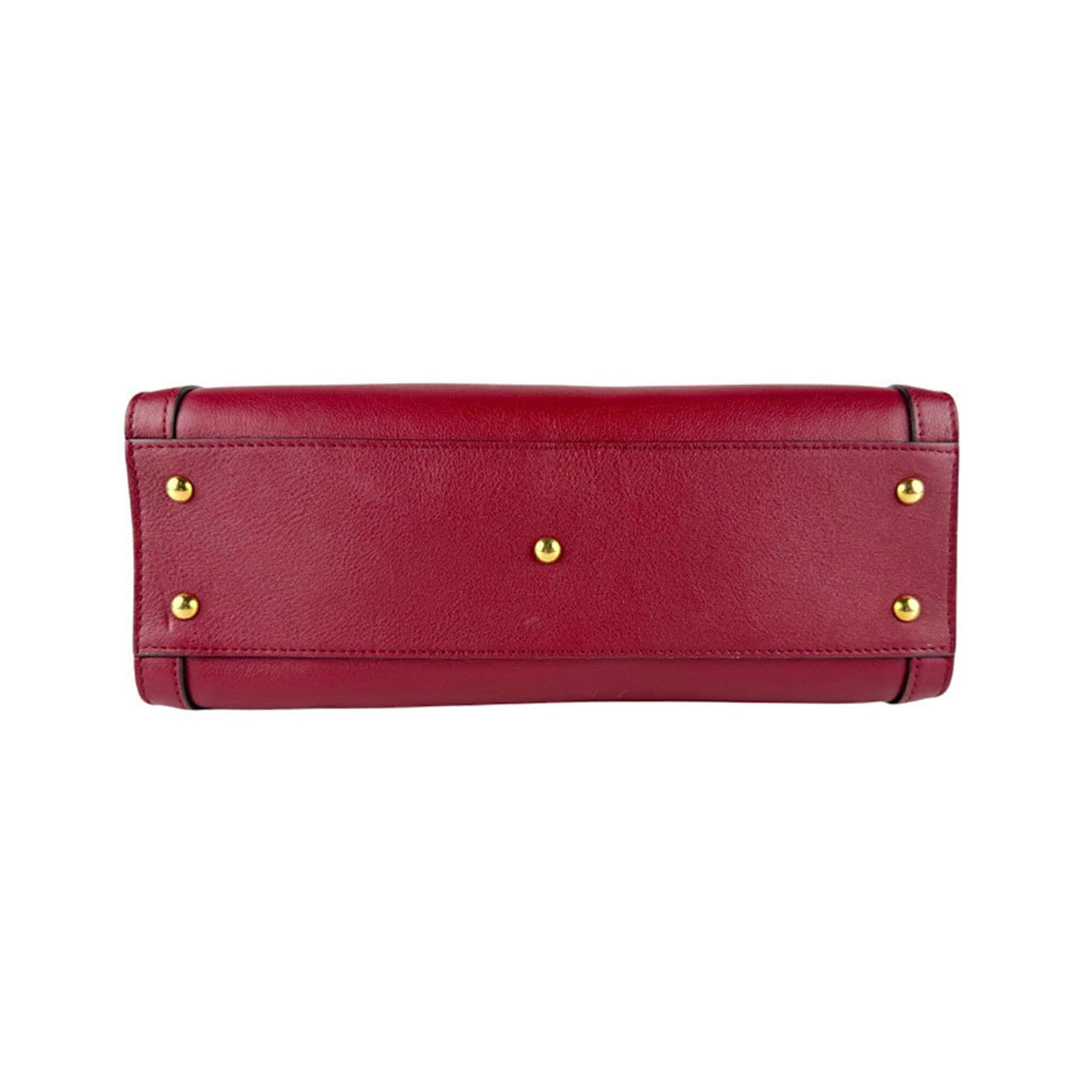 Gucci Gucci Handbag Shoulder Bag Bamboo Diana Small Tote Leather Red Women's 660195 z9306 Size ONE SIZE - 4 Thumbnail