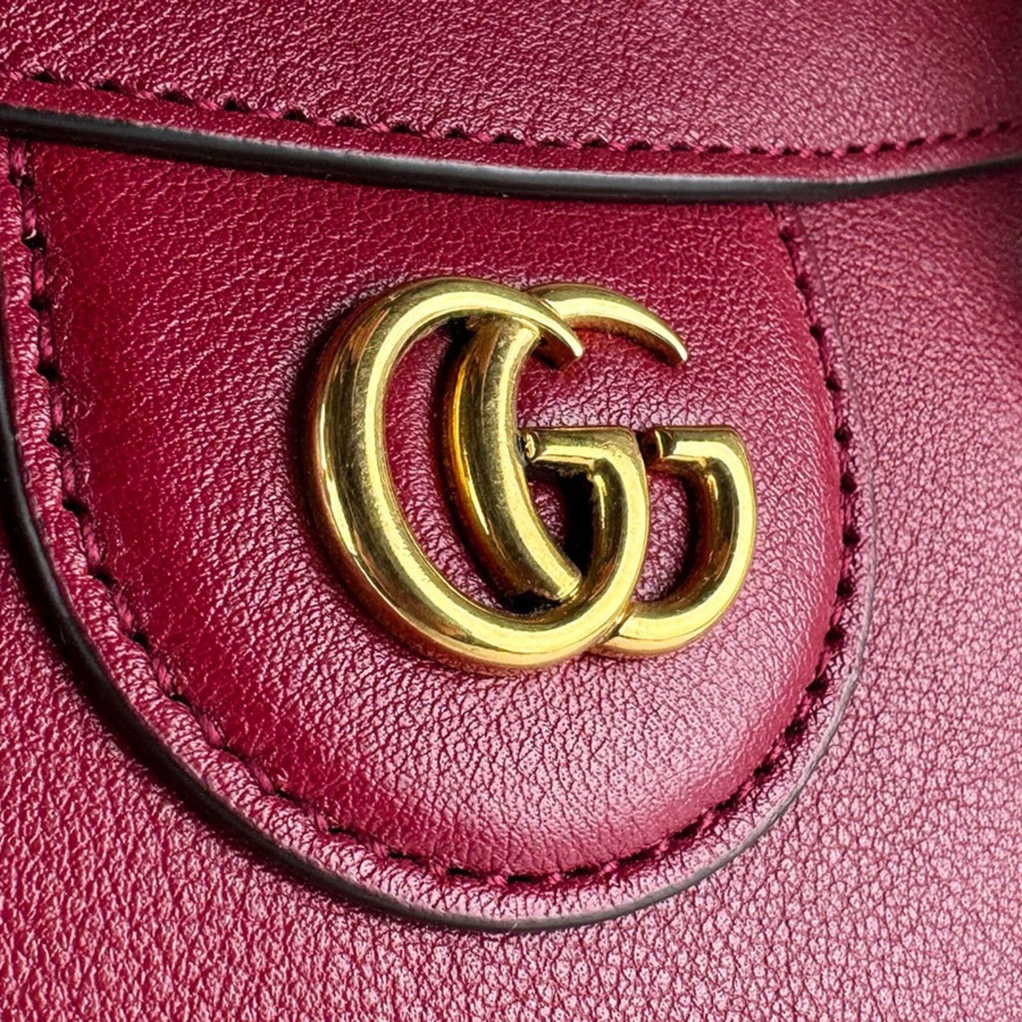 Gucci Gucci Handbag Shoulder Bag Bamboo Diana Small Tote Leather Red Women's 660195 z9306 Size ONE SIZE - 12 Thumbnail