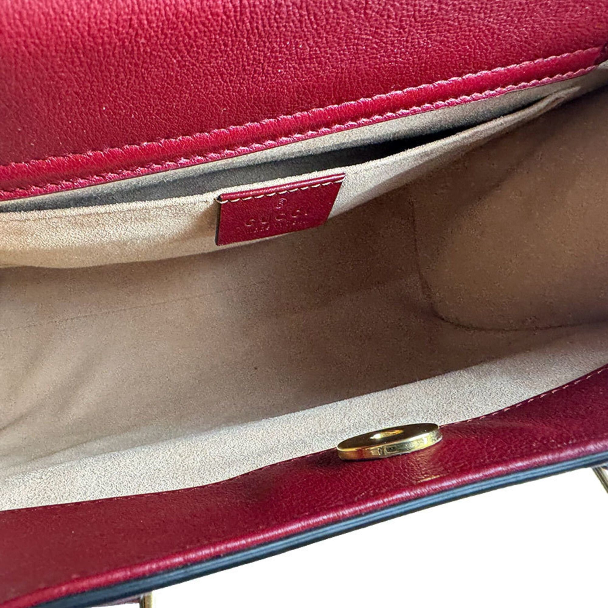 Gucci Gucci Handbag Shoulder Bag Bamboo Diana Small Tote Leather Red Women's 660195 z9306 Size ONE SIZE - 5 Thumbnail