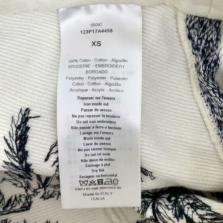 Dior Dior White Jungle Print Cotton Shorts Size 22" - 7 Thumbnail