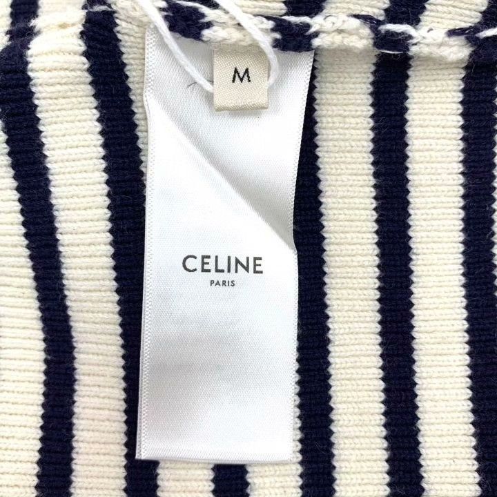 Celine Celine 22 Colorblock Stripe Logo Cotton Sweater Size M / US 6-8 / IT 42-44 - 6 Thumbnail