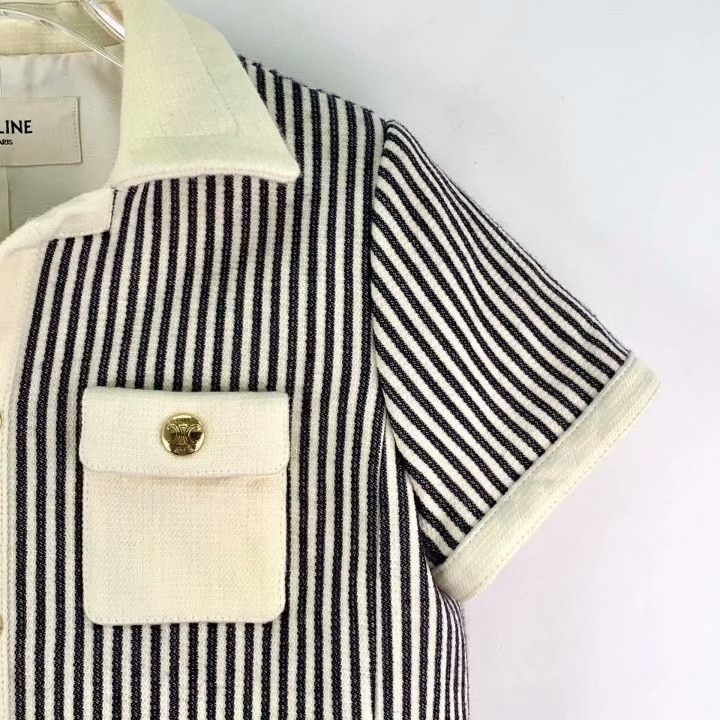 Celine Celine 2023 Colorblock Stripe Wool Jacket Size S / US 4 / IT 40 - 3 Thumbnail