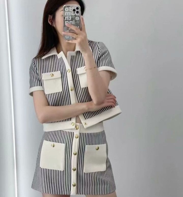 Celine Celine 2023 Colorblock Stripe Wool Jacket Size S / US 4 / IT 40 - 8 Thumbnail