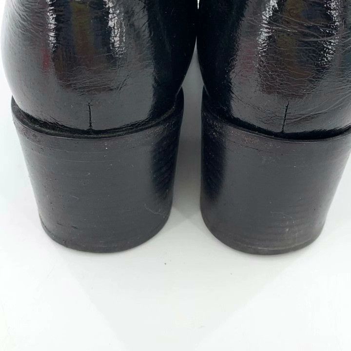 Chanel Chanel Black Lace-Up Block Heel Ankle Boots Size US 6 / IT 36 - 9 Thumbnail