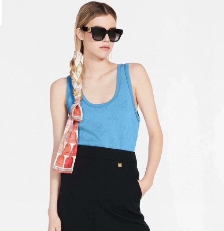 Louis Vuitton Louis Vuitton 2022 Embossed Logo Cotton Tank Size XS / US 0-2 / IT 36-38 - 8 Thumbnail