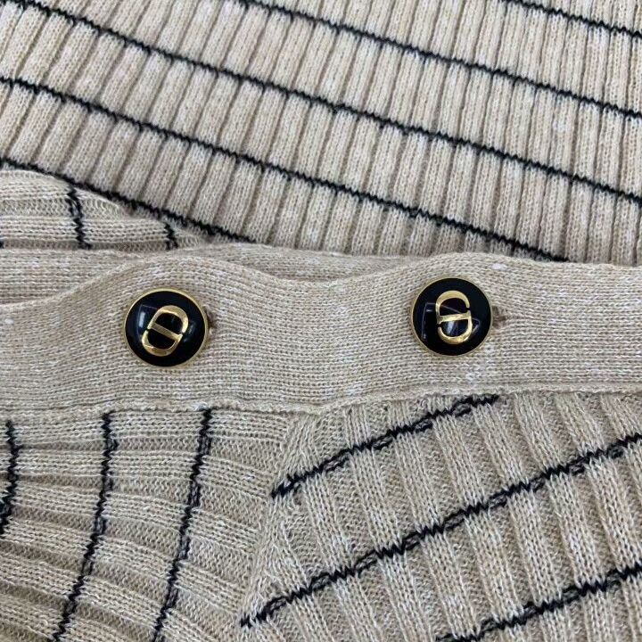 Dior Christian Dior Bee Embroidery Short-Sleeve Knit Size M / US 6-8 / IT 42-44 - 6 Thumbnail